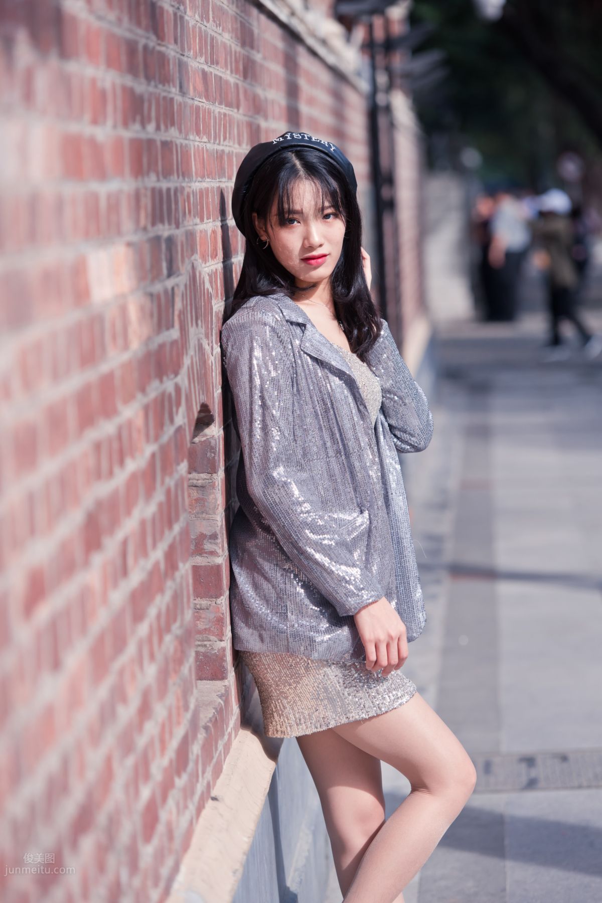 [Mojing Street] 066 Yufeng Street Snap Chatting Up a Sweet Girl in Meat Stockings at Shamian Park, September photo 31