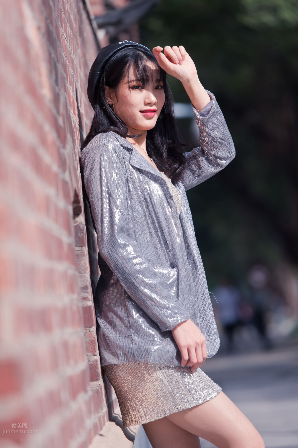 [Mojing Street] 066 Yufeng Street Snap Chatting Up a Sweet Girl in Meat Stockings at Shamian Park, September photo 37