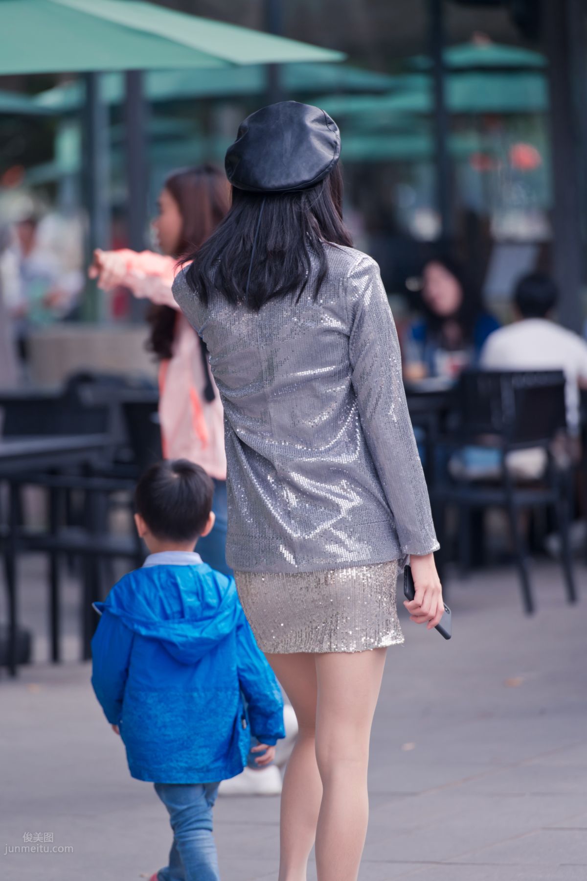 [Mojing Street] 066 Yufeng Street Snap Chatting Up a Sweet Girl in Meat Stockings at Shamian Park, September photo 45