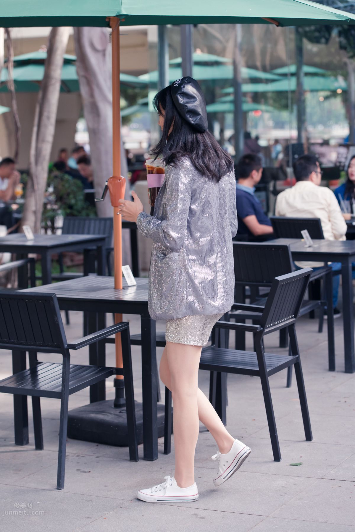 [Mojing Street] 066 Yufeng Street Snap Chatting Up a Sweet Girl in Meat Stockings at Shamian Park, September photo 63