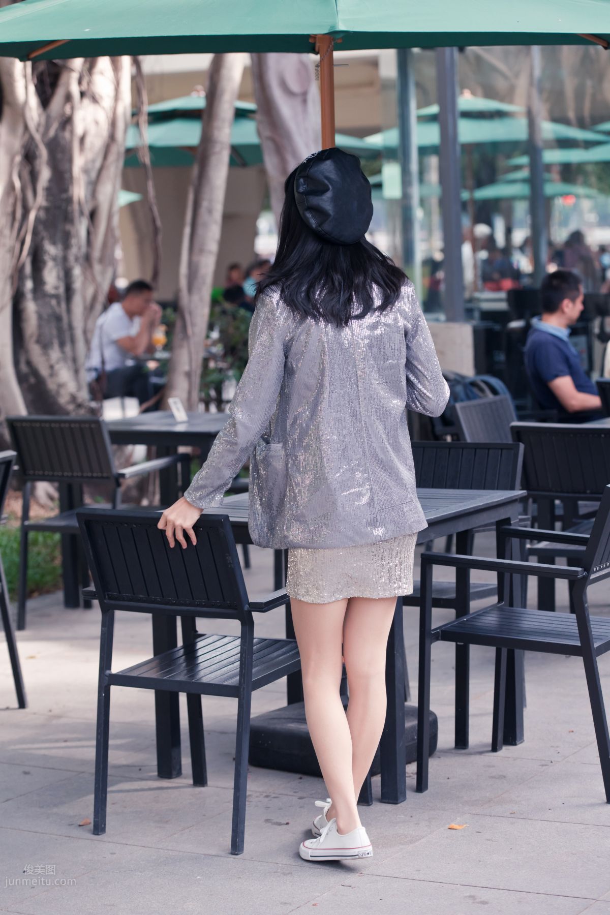 [Mojing Street] 066 Yufeng Street Snap Chatting Up a Sweet Girl in Meat Stockings at Shamian Park, September photo 64