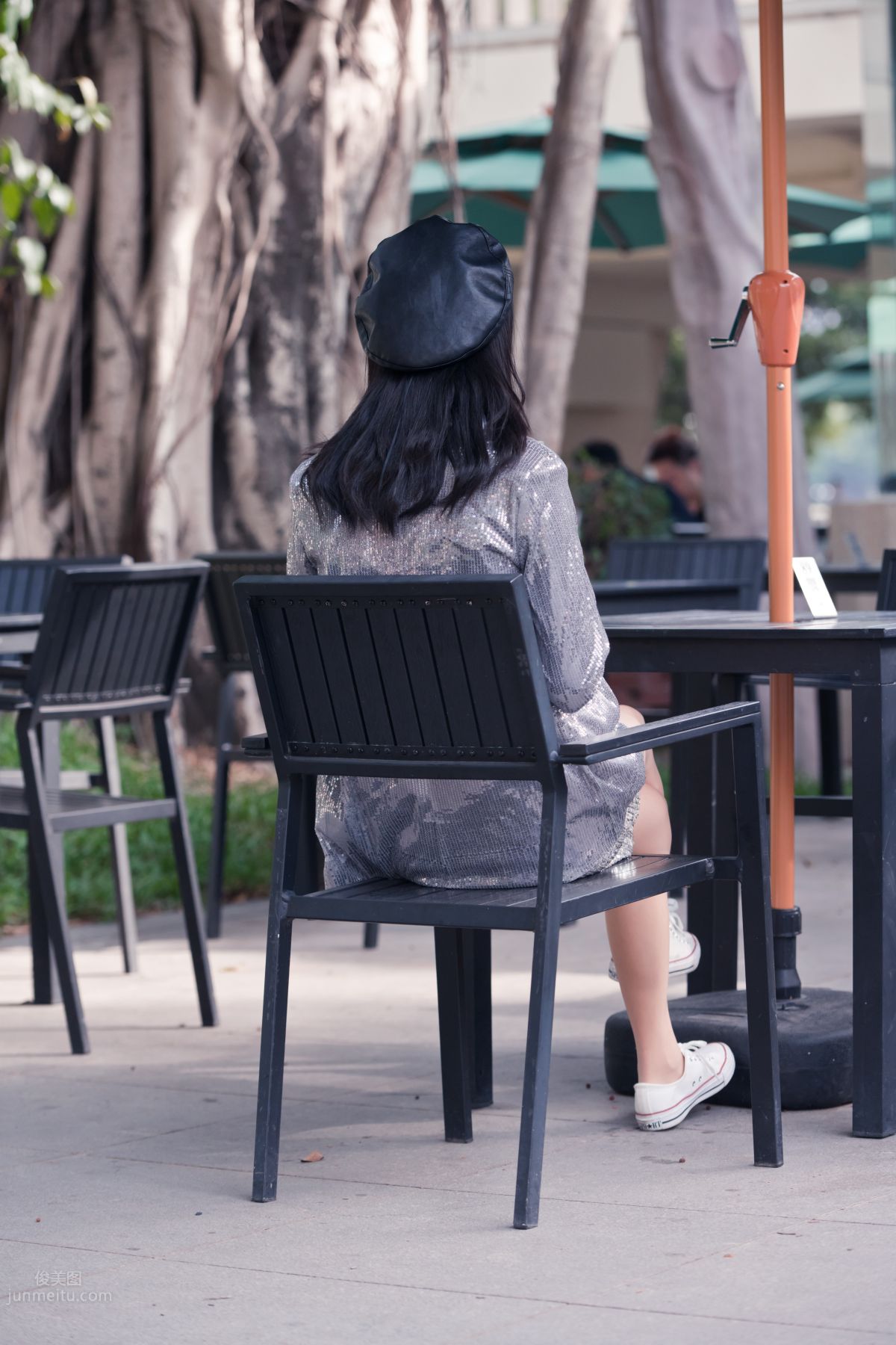 [Mojing Street] 066 Yufeng Street Snap Chatting Up a Sweet Girl in Meat Stockings at Shamian Park, September photo 67