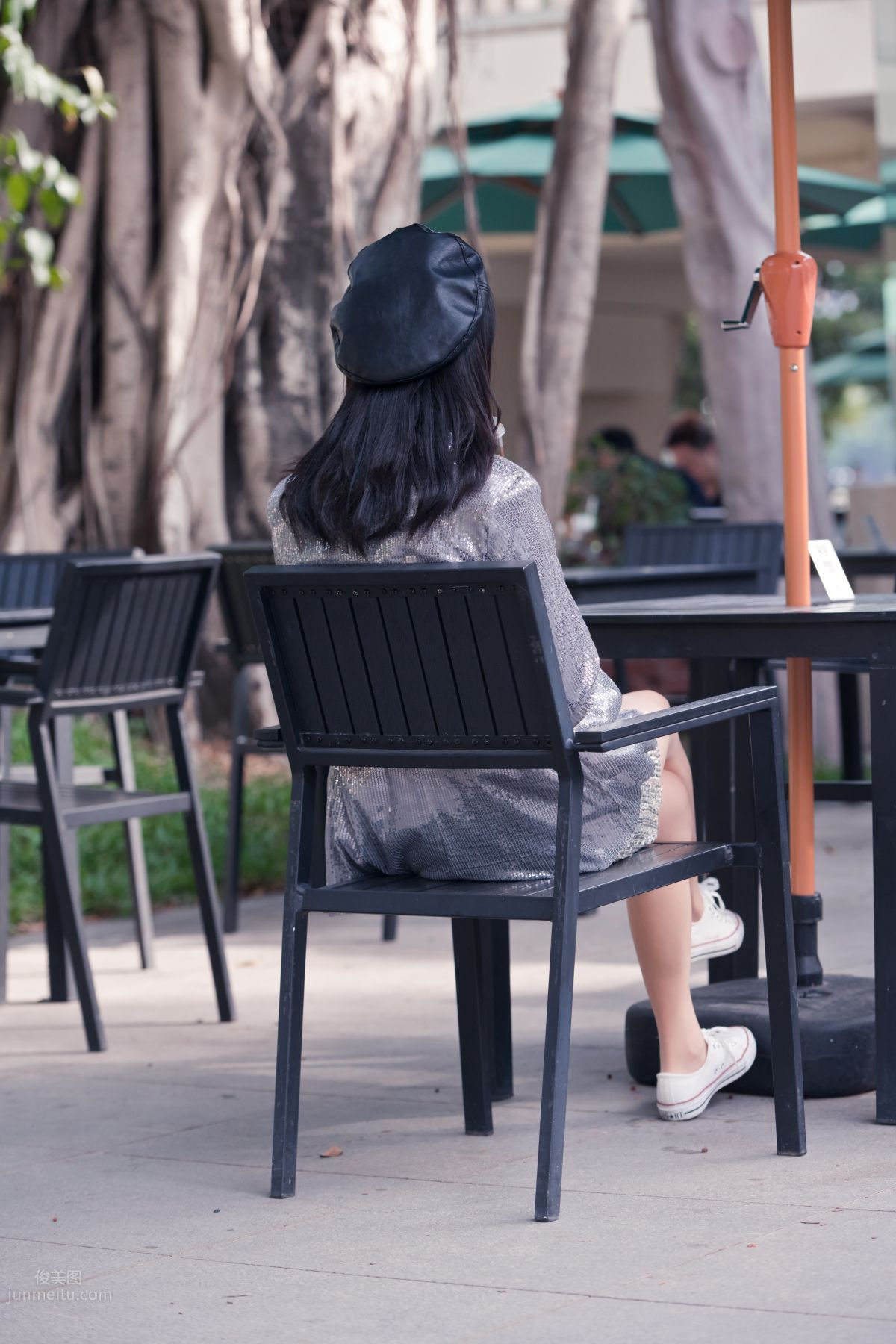 [Mojing Street] 066 Yufeng Street Snap Chatting Up a Sweet Girl in Meat Stockings at Shamian Park, September photo 68