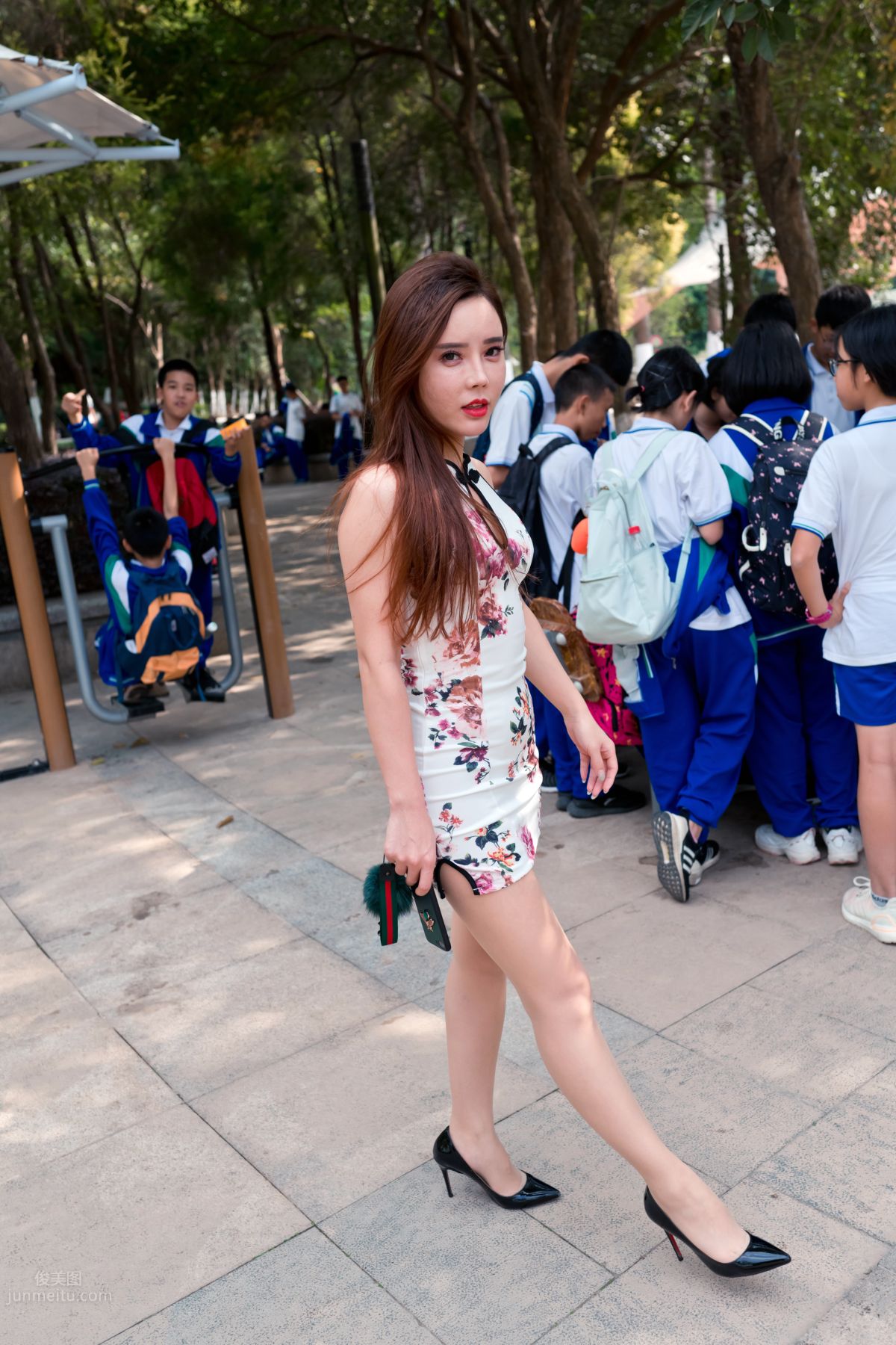 [Mojing Street] 071 Ai Xiaoqing Qipao Street Snap photo 10