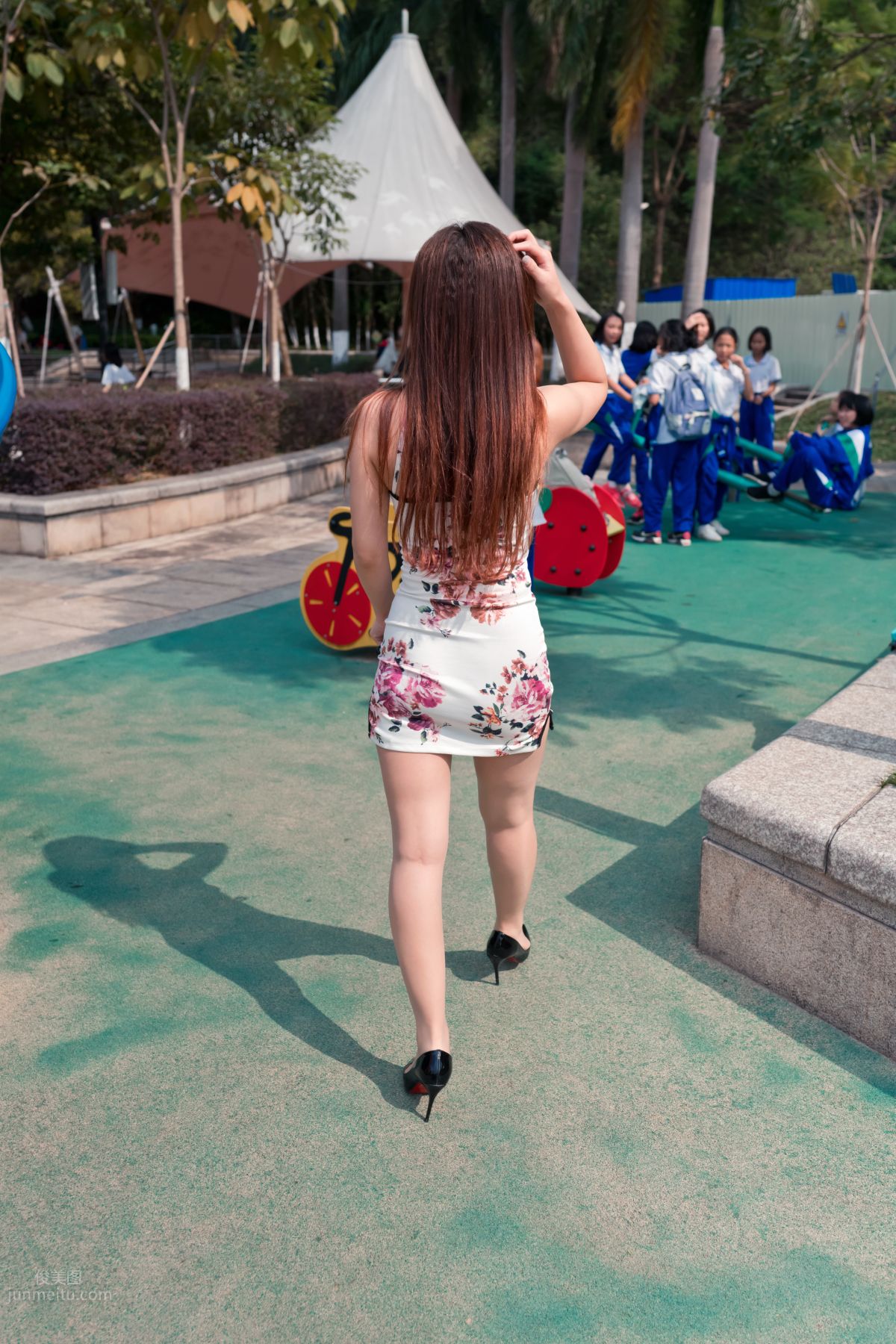 [Mojing Street] 071 Ai Xiaoqing Qipao Street Snap photo 80