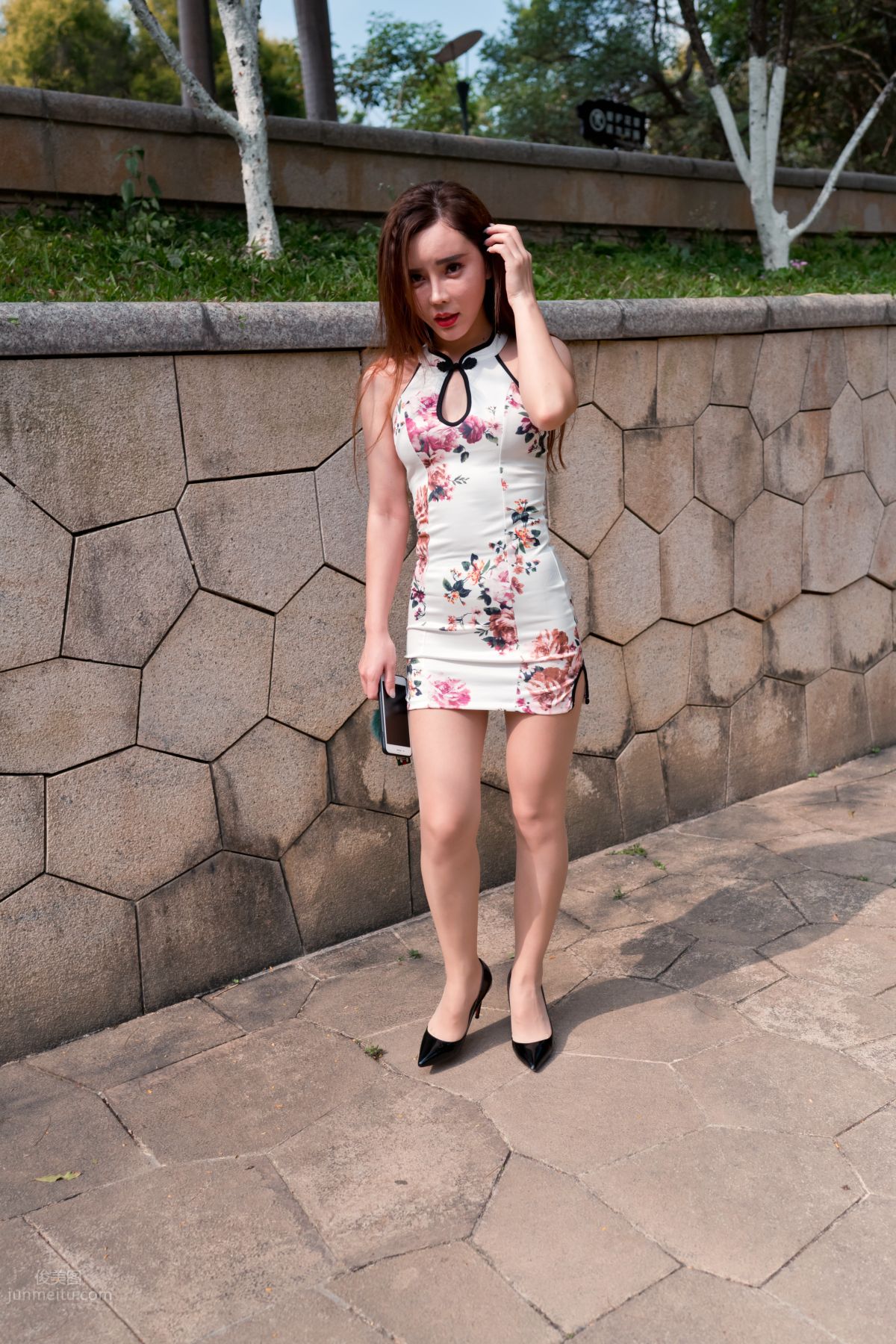[Mojing Street] 071 Ai Xiaoqing Qipao Street Snap photo 90