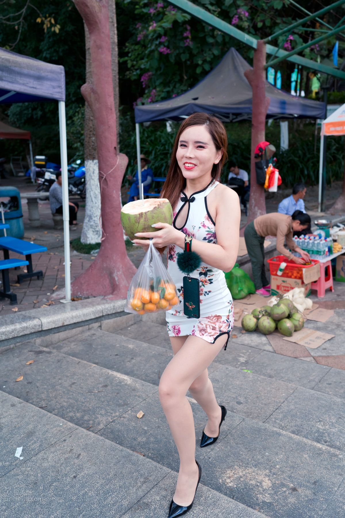 [Mojing Street] 071 Ai Xiaoqing Qipao Street Snap photo 286