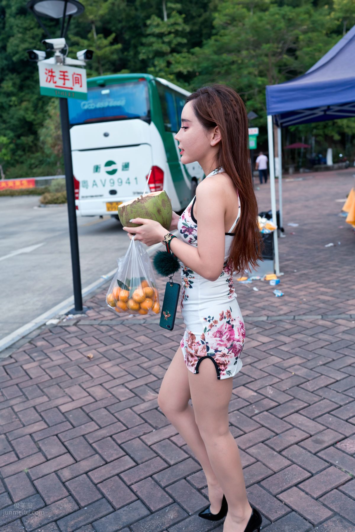 [Mojing Street] 071 Ai Xiaoqing Qipao Street Snap photo 292