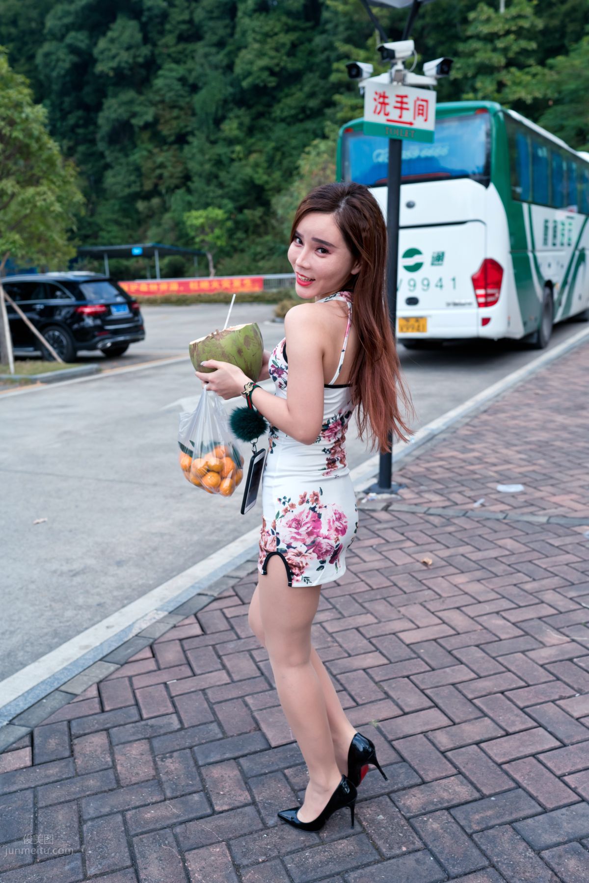 [Mojing Street] 071 Ai Xiaoqing Qipao Street Snap photo 295