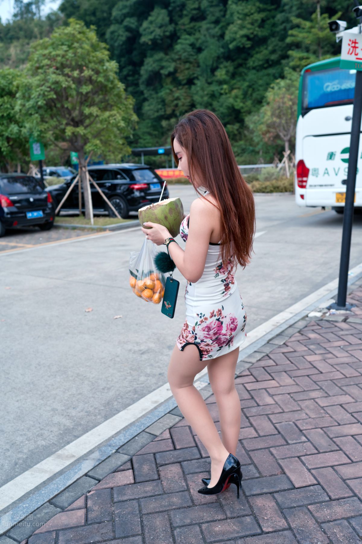 [Mojing Street] 071 Ai Xiaoqing Qipao Street Snap photo 297
