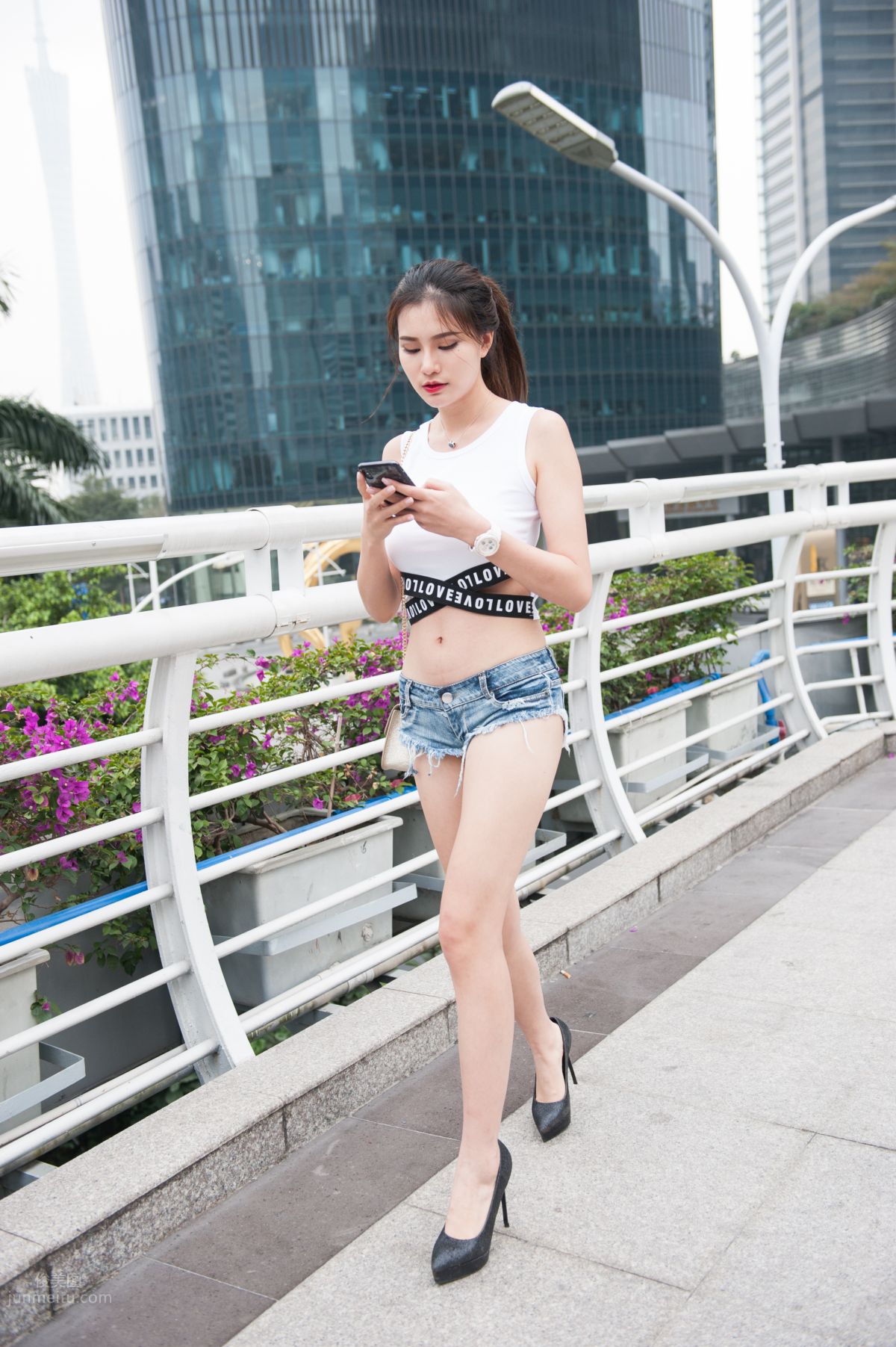 [Mojing Street] 072 Cheng Sheng Street Snap Tingting High Heels Hot Pants Long Legs Beauty photo 94
