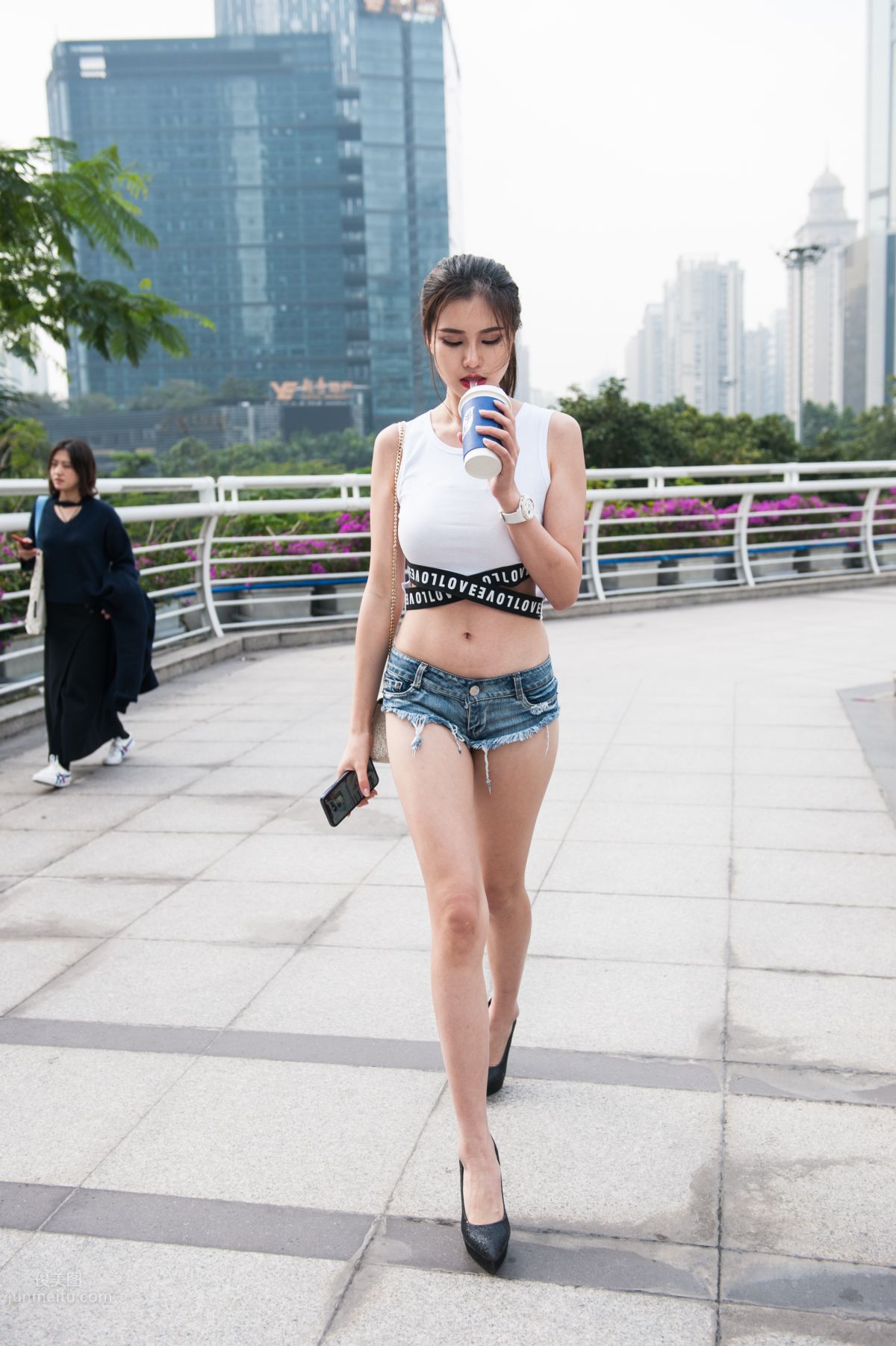 [Mojing Street] 072 Cheng Sheng Street Snap Tingting High Heels Hot Pants Long Legs Beauty photo 208