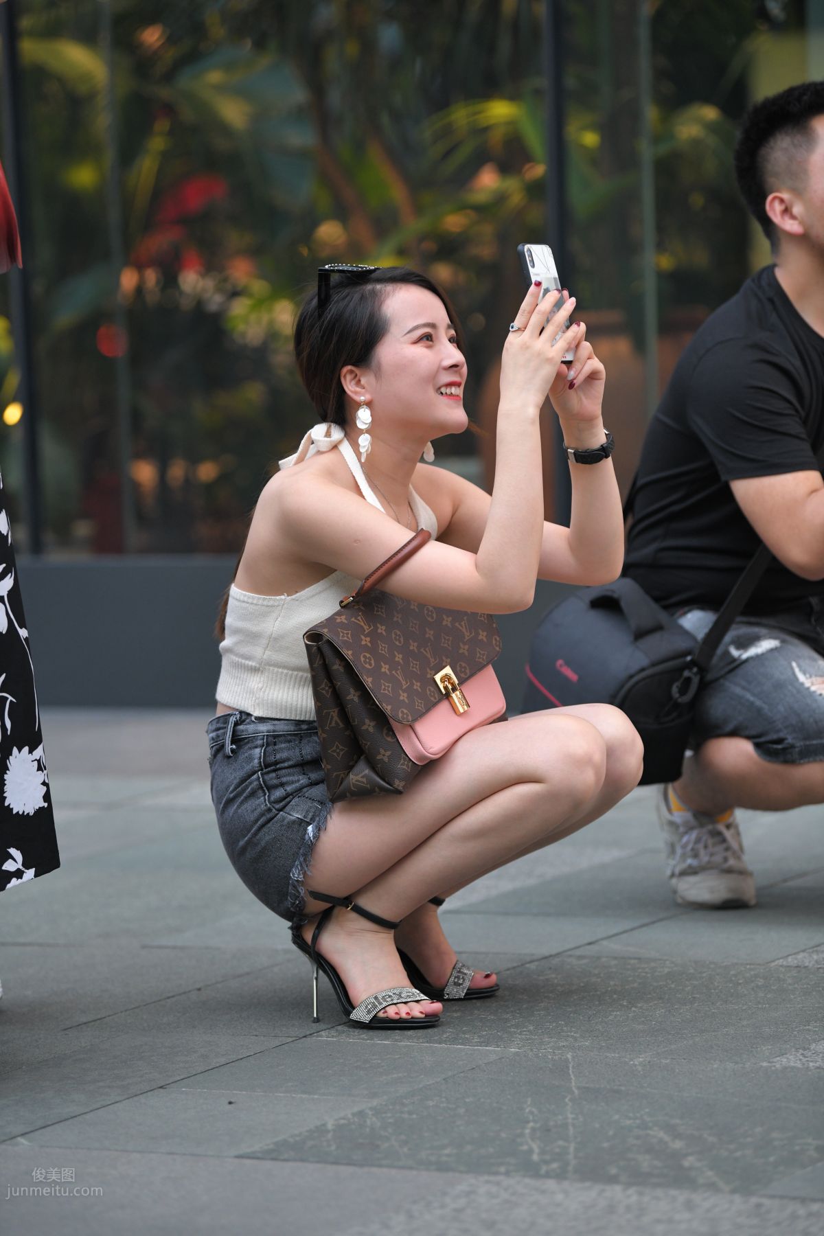 [Mojing Street] 081 Street Snap Denim Hot Pants photo 12