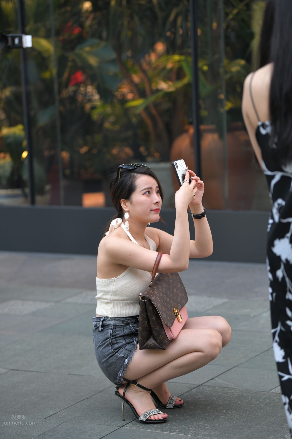 [Mojing Street] 081 Street Snap Denim Hot Pants photo 10