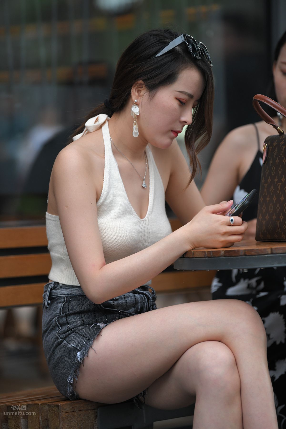 [Mojing Street] 081 Street Snap Denim Hot Pants photo 51