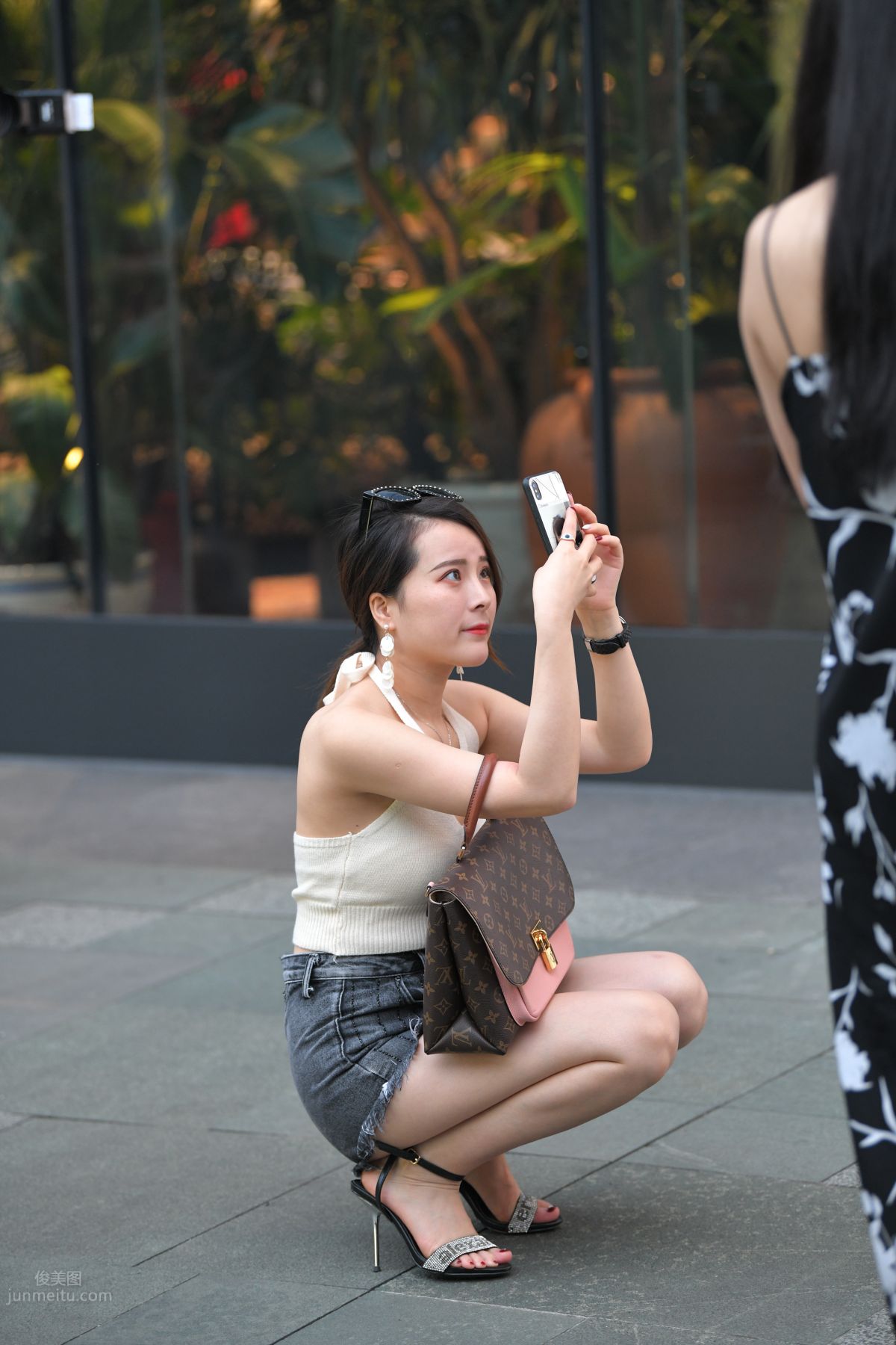 [Mojing Street] 081 Street Snap Denim Hot Pants photo 11