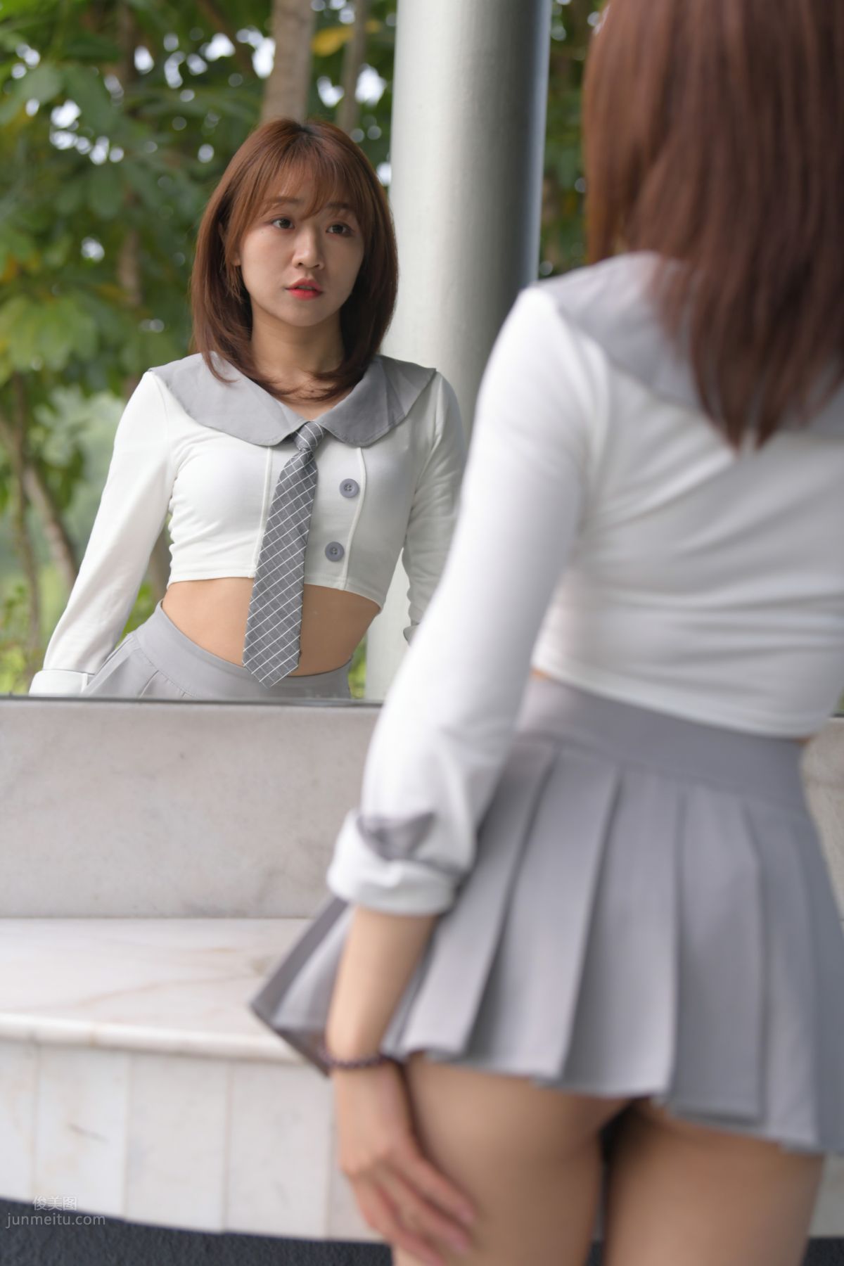 [Mojing Street] 095 Sexy and Moving Beauty in a Small Pleated Skirt photo 329