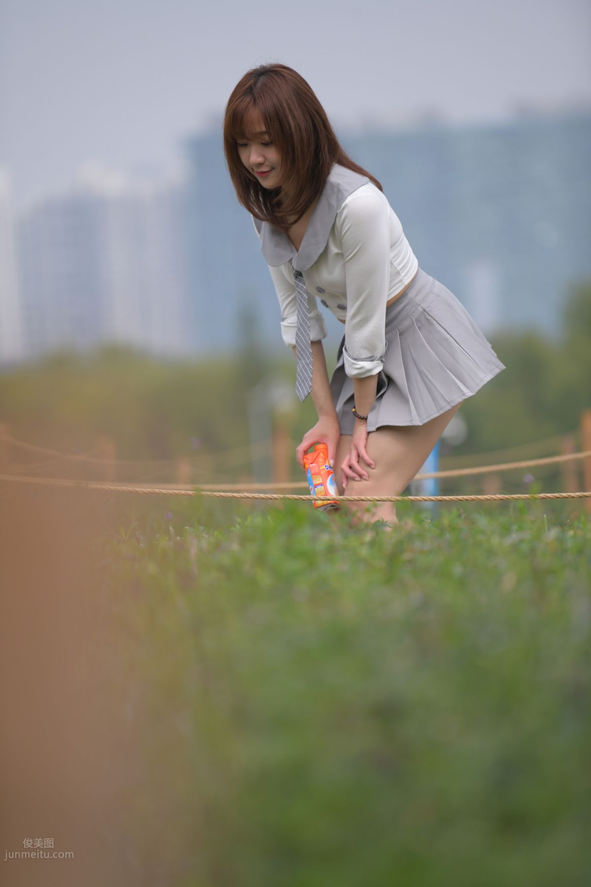 [Mojing Street] 095 Sexy and Moving Beauty in a Small Pleated Skirt photo 616