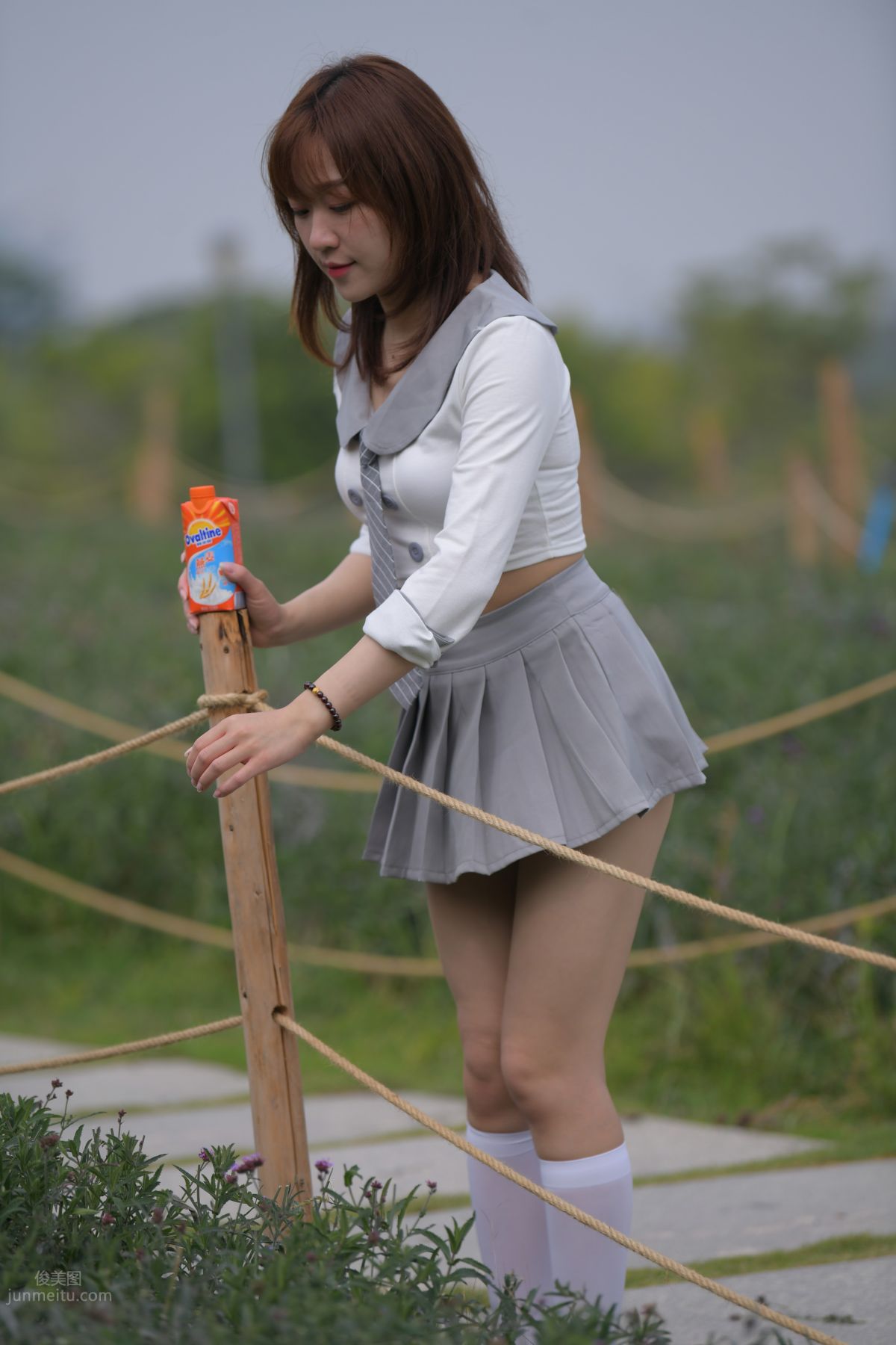 [Mojing Street] 095 Sexy and Moving Beauty in a Small Pleated Skirt photo 734