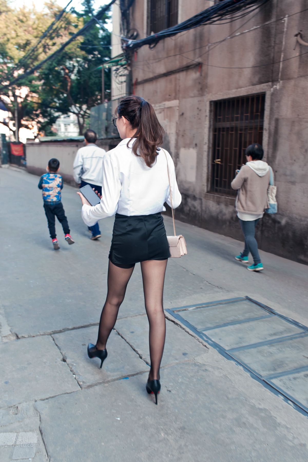 [Mojing Street] 105 OL Top Quality Black Stockings Beauty Tingting's Daily Work photo 44