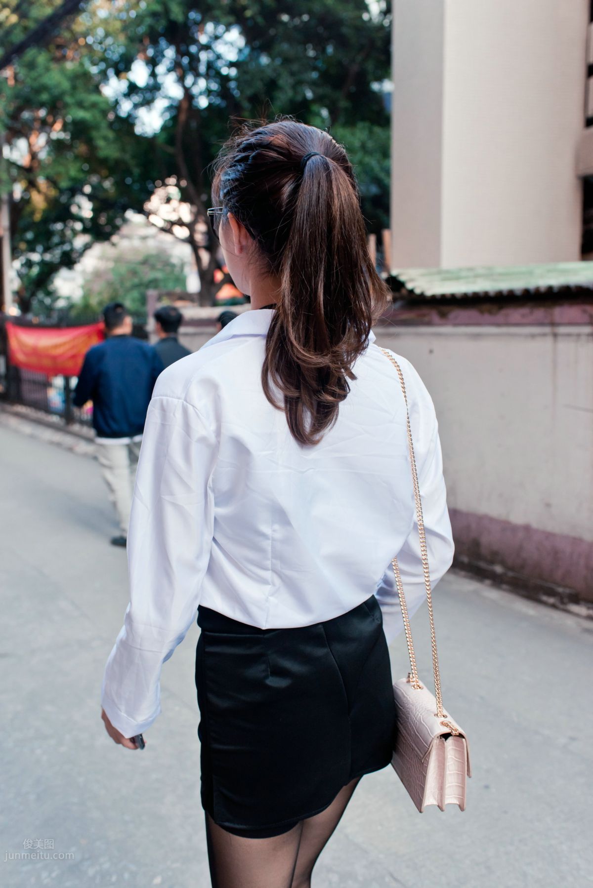 [Mojing Street] 105 OL Top Quality Black Stockings Beauty Tingting's Daily Work photo 51