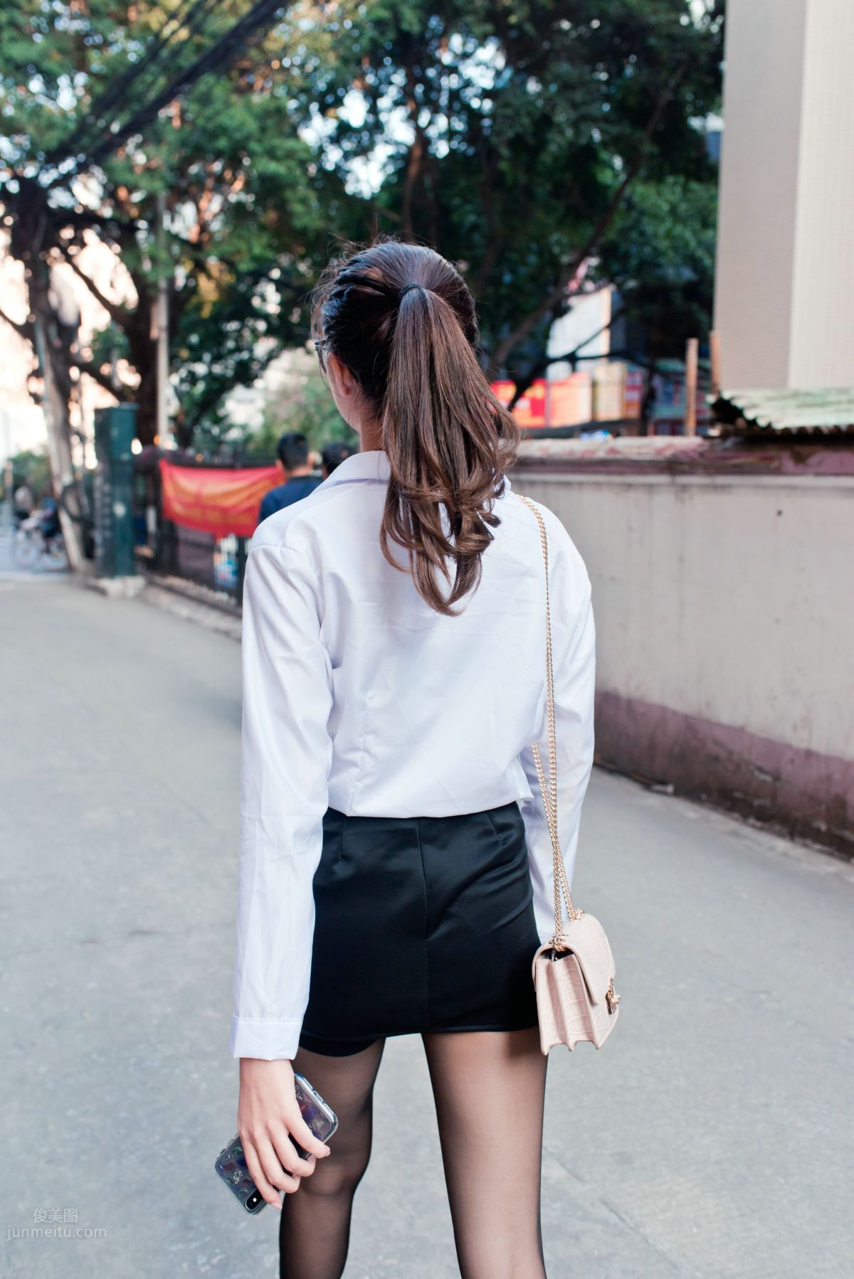 [Mojing Street] 105 OL Top Quality Black Stockings Beauty Tingting's Daily Work photo 52