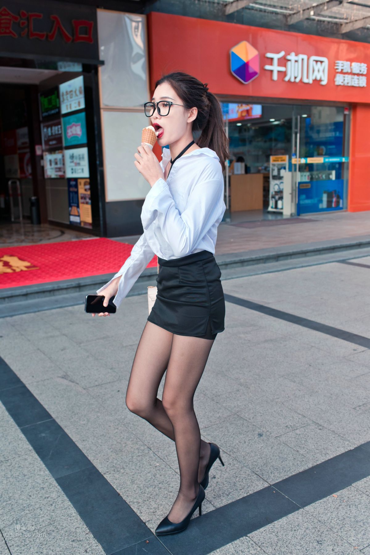 [Mojing Street] 105 OL Top Quality Black Stockings Beauty Tingting's Daily Work photo 105