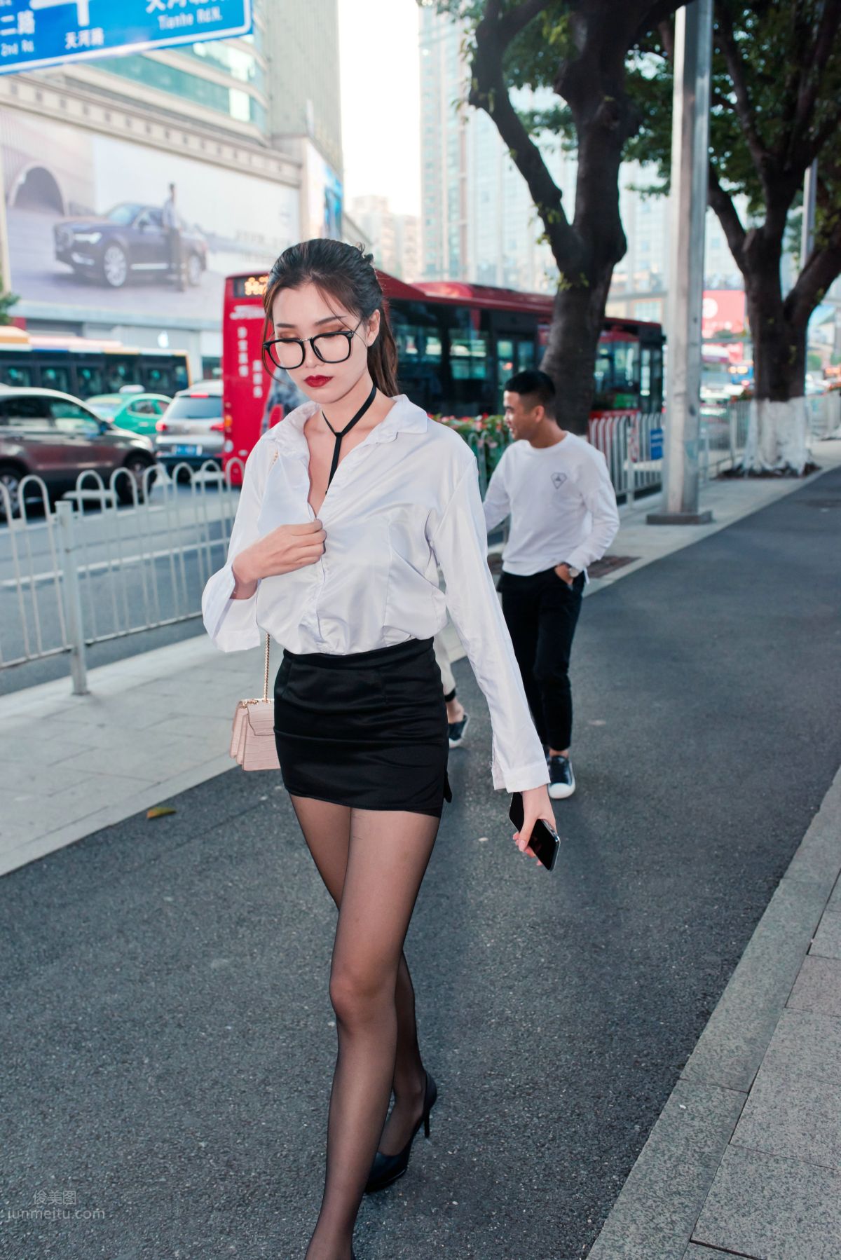[Mojing Street] 105 OL Top Quality Black Stockings Beauty Tingting's Daily Work photo 157