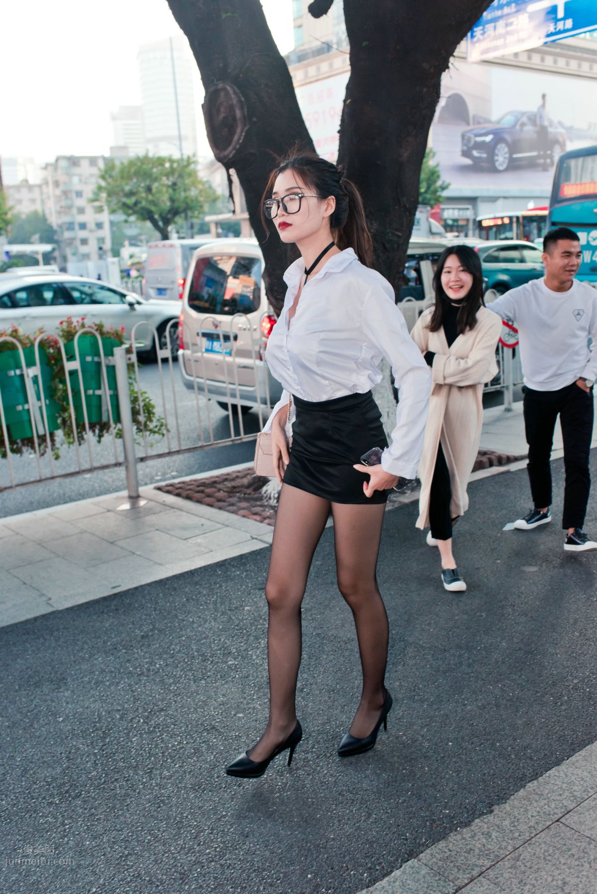 [Mojing Street] 105 OL Top Quality Black Stockings Beauty Tingting's Daily Work photo 163