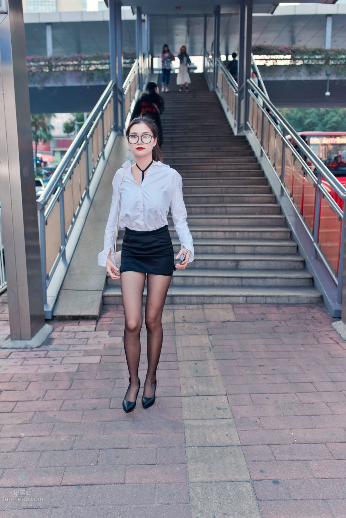 [Mojing Street] 105 OL Top Quality Black Stockings Beauty Tingting's Daily Work photo 216