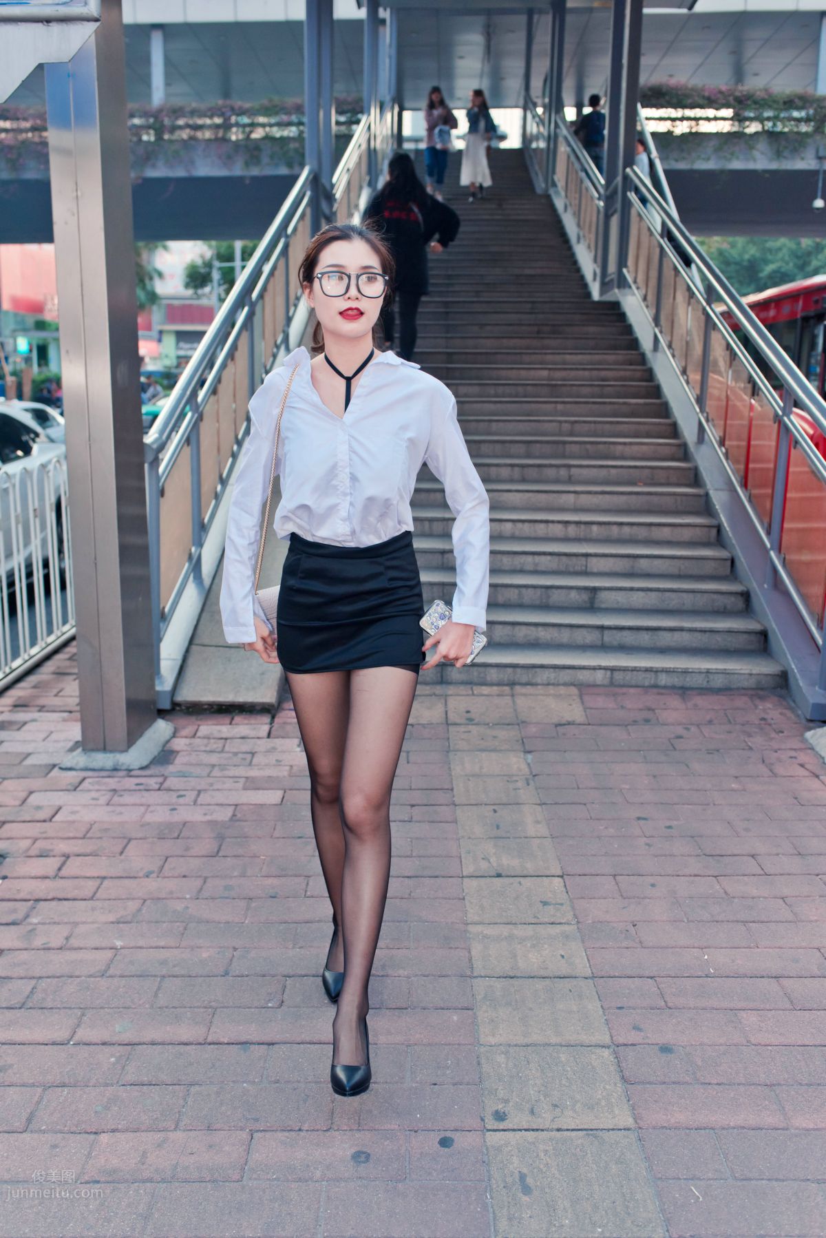 [Mojing Street] 105 OL Top Quality Black Stockings Beauty Tingting's Daily Work photo 217