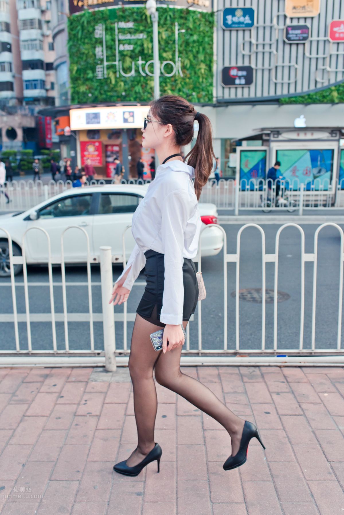 [Mojing Street] 105 OL Top Quality Black Stockings Beauty Tingting's Daily Work photo 230