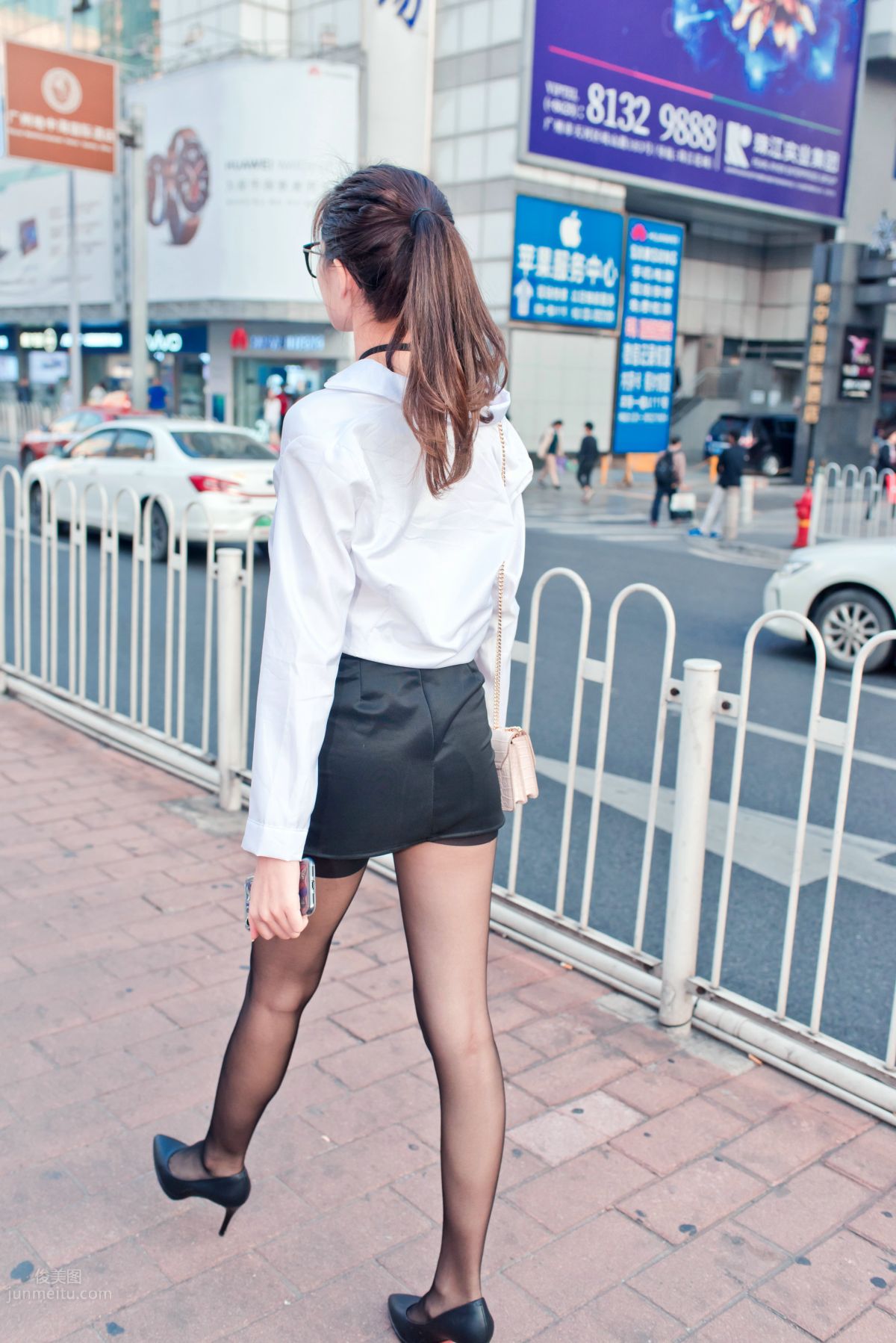 [Mojing Street] 105 OL Top Quality Black Stockings Beauty Tingting's Daily Work photo 233