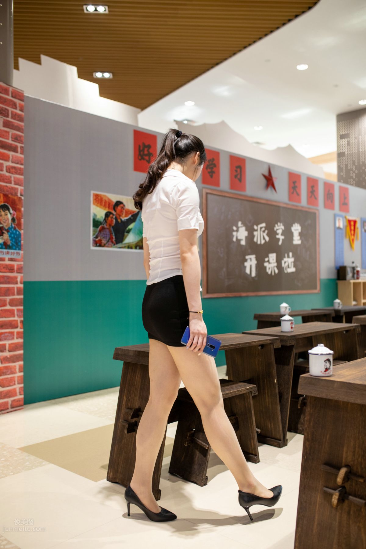 [Mojing Street] 109 Niunan Street Snap Picking Up a Pretty and Lovely Girl in Shiny Stockings photo 66