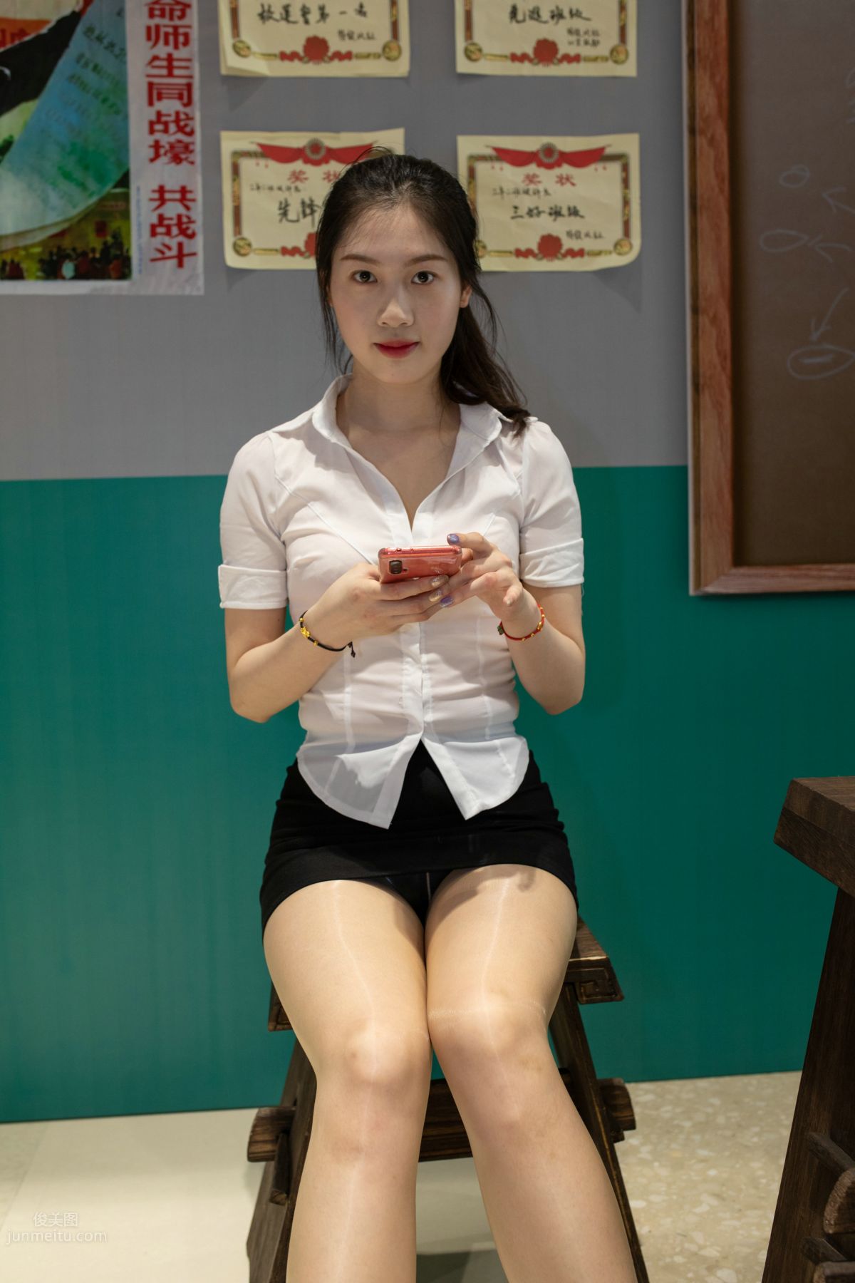 [Mojing Street] 109 Niunan Street Snap Picking Up a Pretty and Lovely Girl in Shiny Stockings photo 99