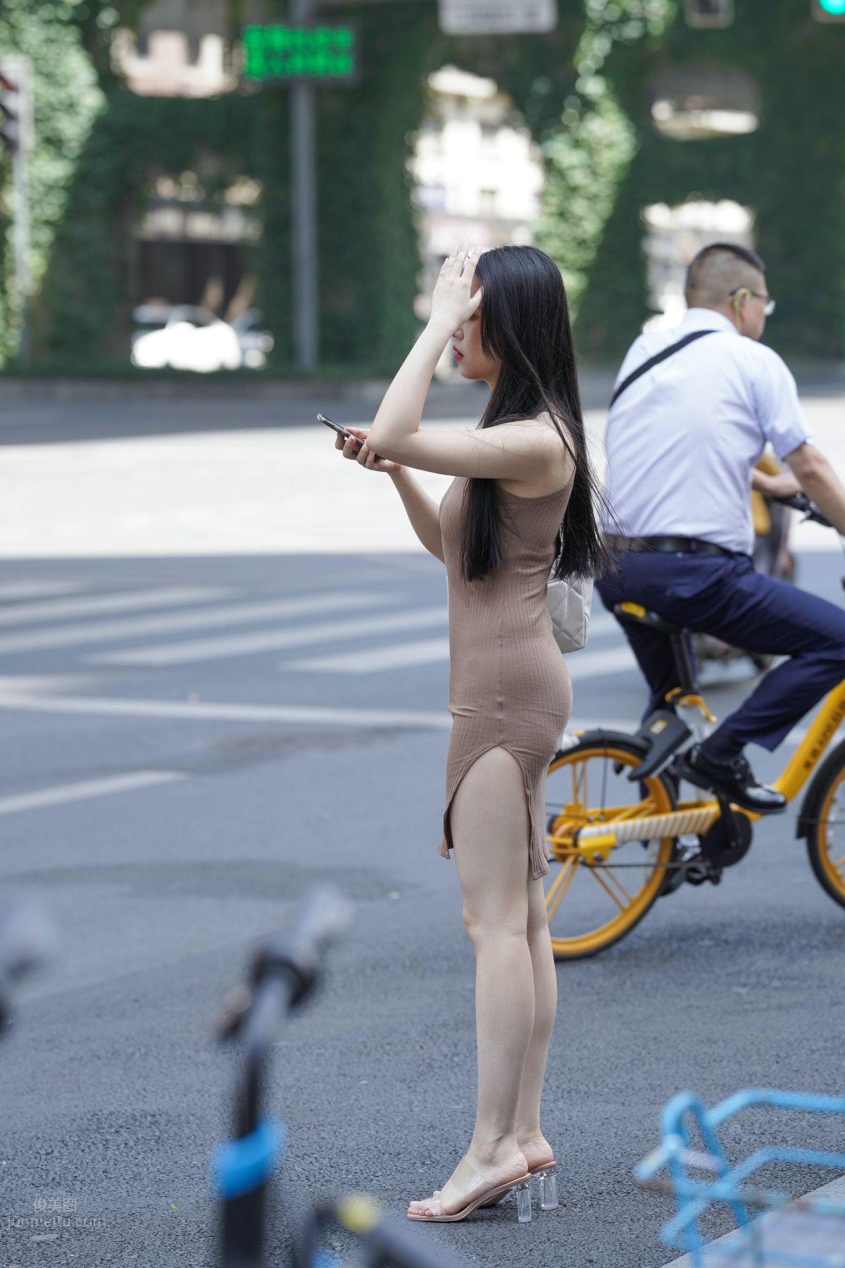 [Mojing Street] 114 Kane Street Snap Works, Chatting Up a Bodycon Skirt Beauty photo 66