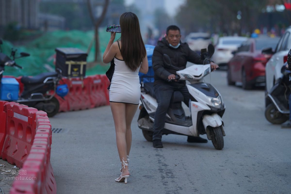 [Mojing Street] 116 Such a Feast for the Eyes White Dress Beauty photo 181