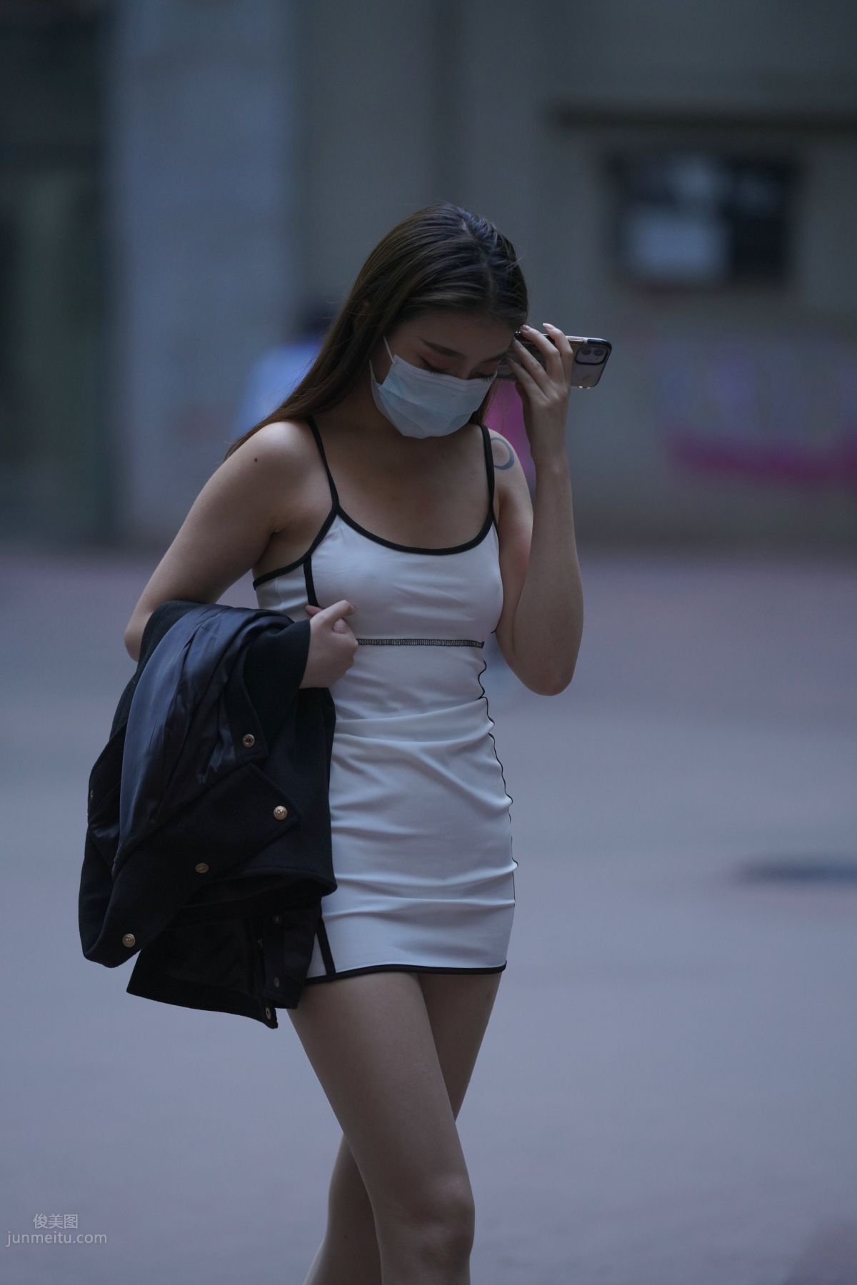 [Mojing Street] 116 Such a Feast for the Eyes White Dress Beauty photo 200
