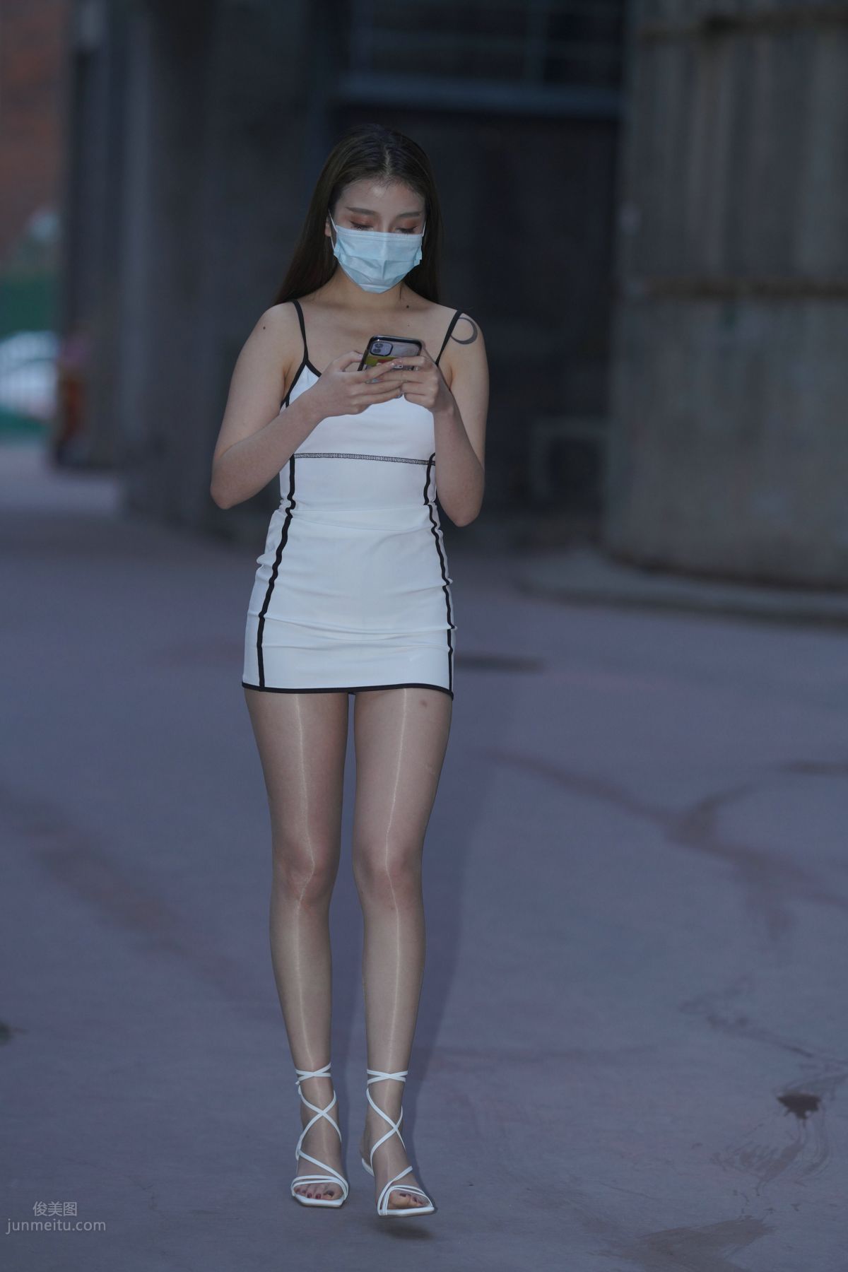 [Mojing Street] 116 Such a Feast for the Eyes White Dress Beauty photo 215