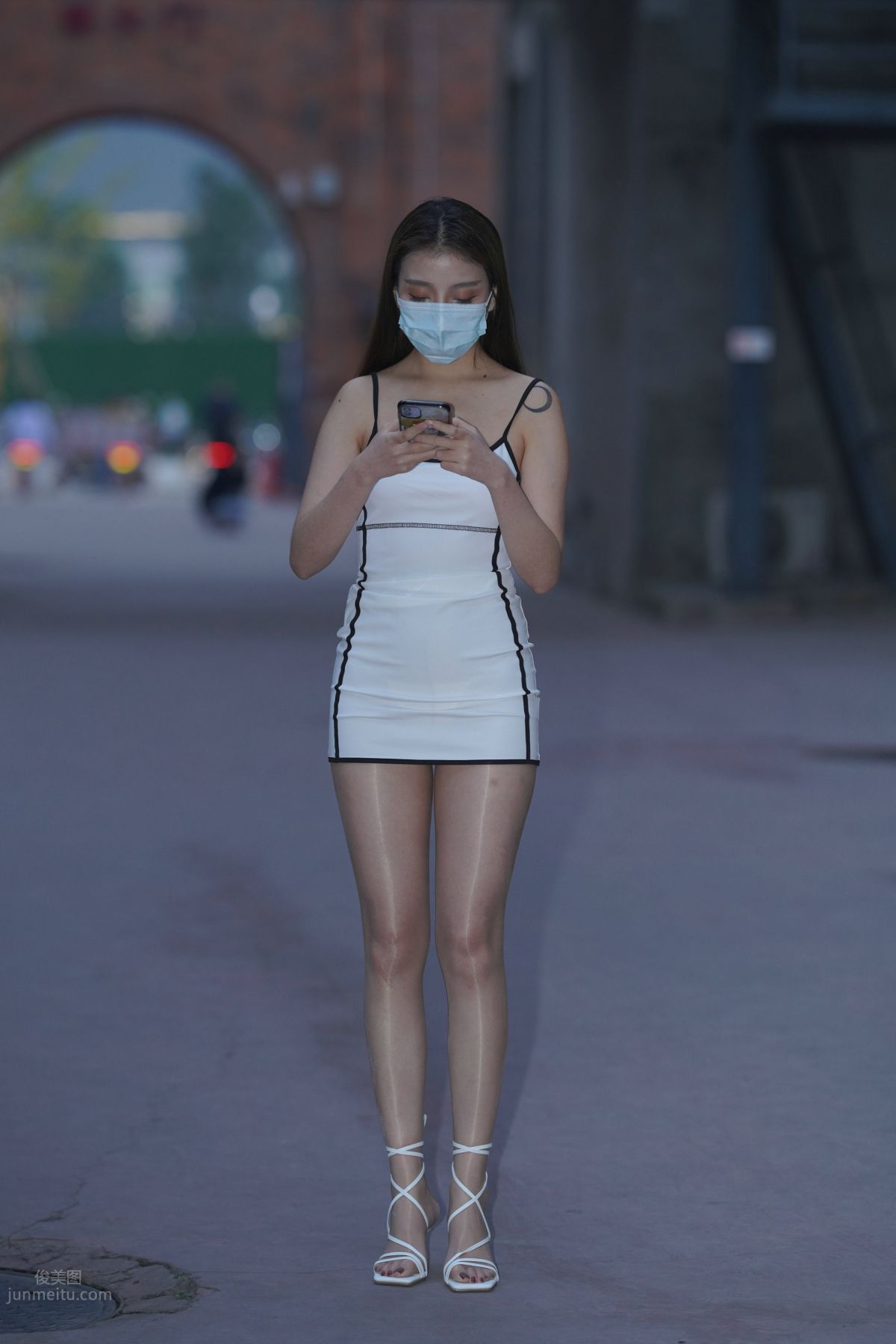 [Mojing Street] 116 Such a Feast for the Eyes White Dress Beauty photo 212