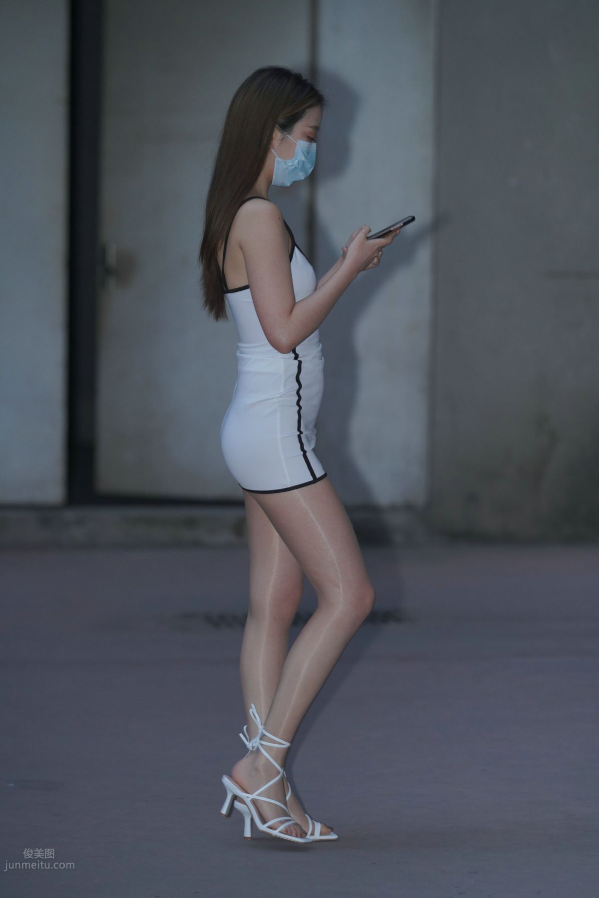 [Mojing Street] 116 Such a Feast for the Eyes White Dress Beauty photo 230
