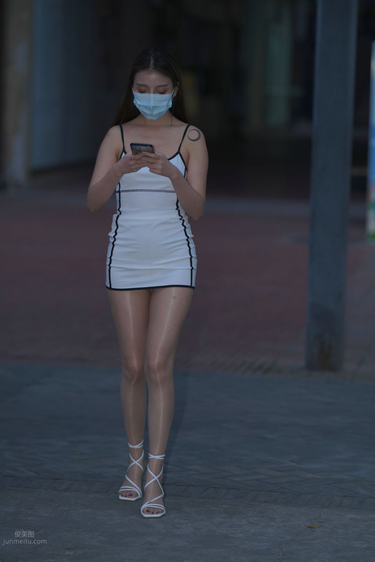 [Mojing Street] 116 Such a Feast for the Eyes White Dress Beauty photo 312