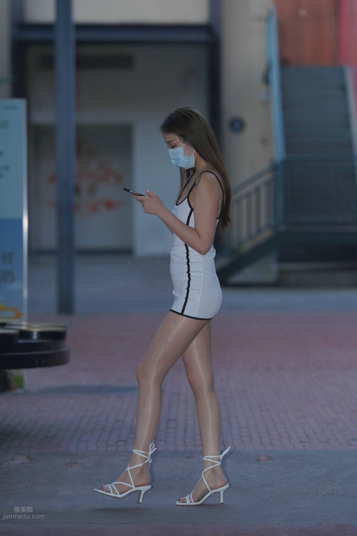 [Mojing Street] 116 Such a Feast for the Eyes White Dress Beauty photo 285