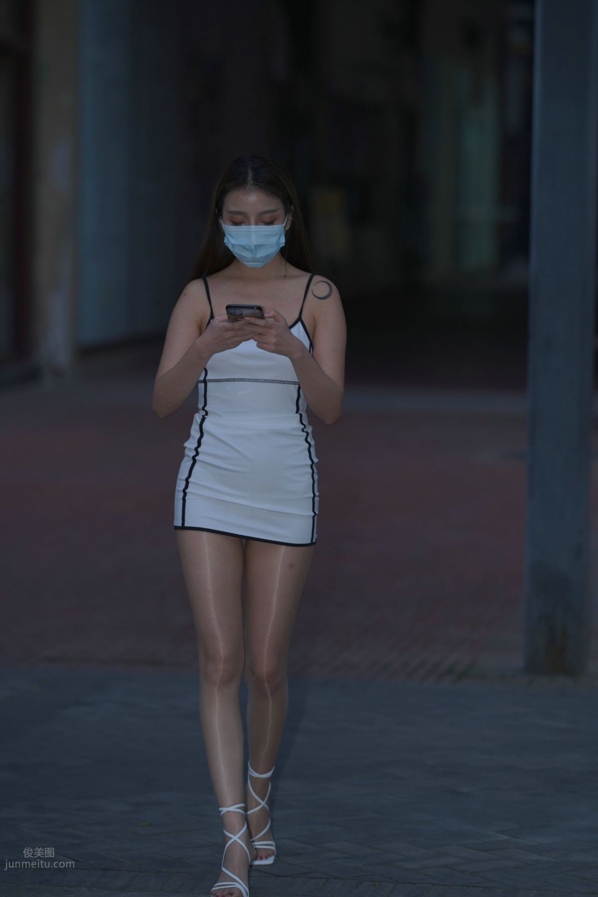 [Mojing Street] 116 Such a Feast for the Eyes White Dress Beauty photo 311