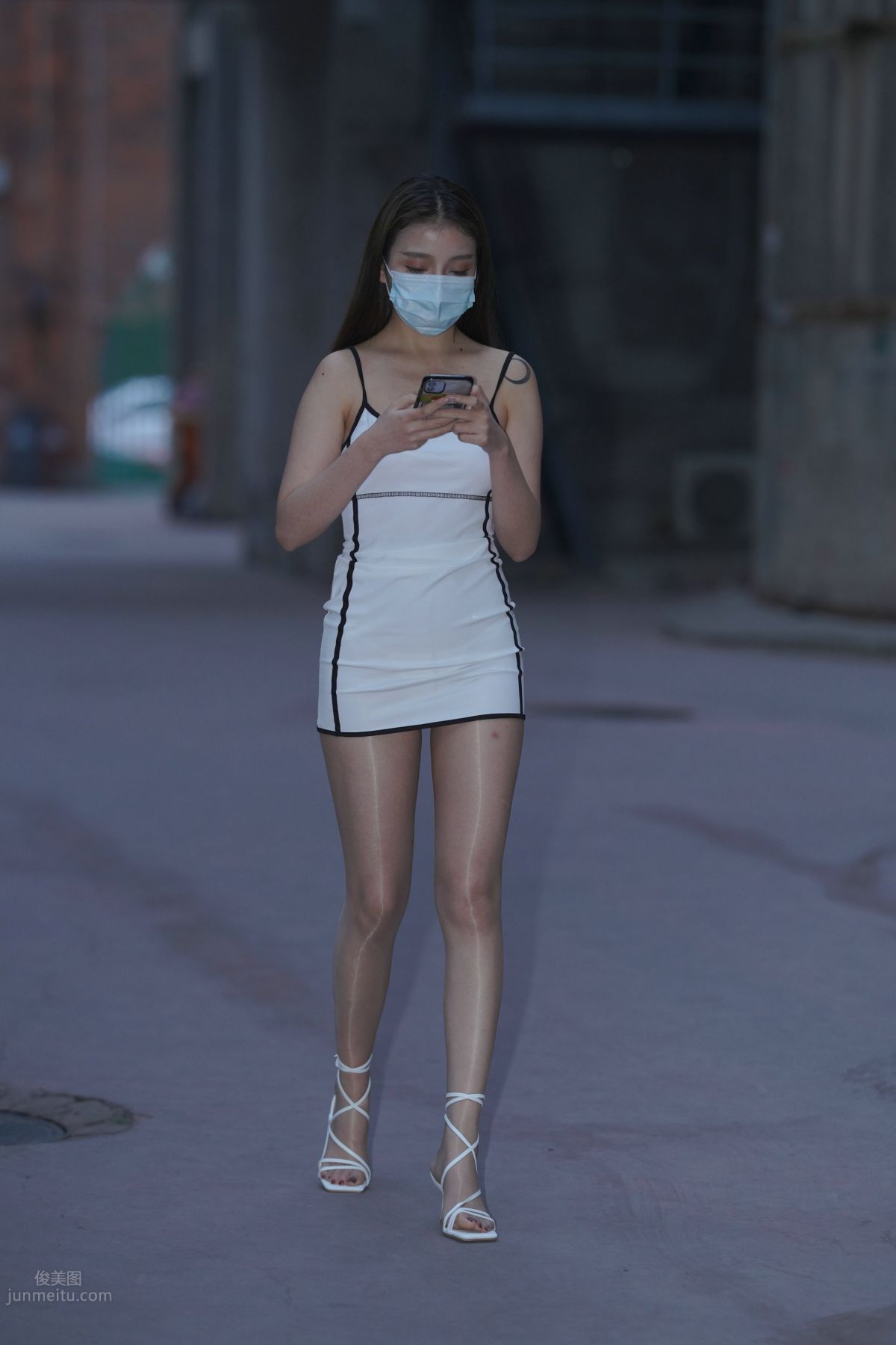 [Mojing Street] 116 Such a Feast for the Eyes White Dress Beauty photo 213