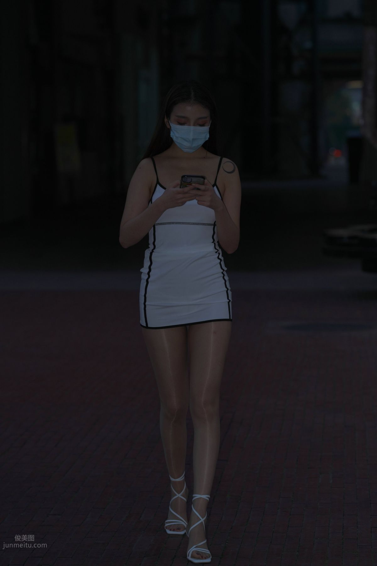 [Mojing Street] 116 Such a Feast for the Eyes White Dress Beauty photo 310