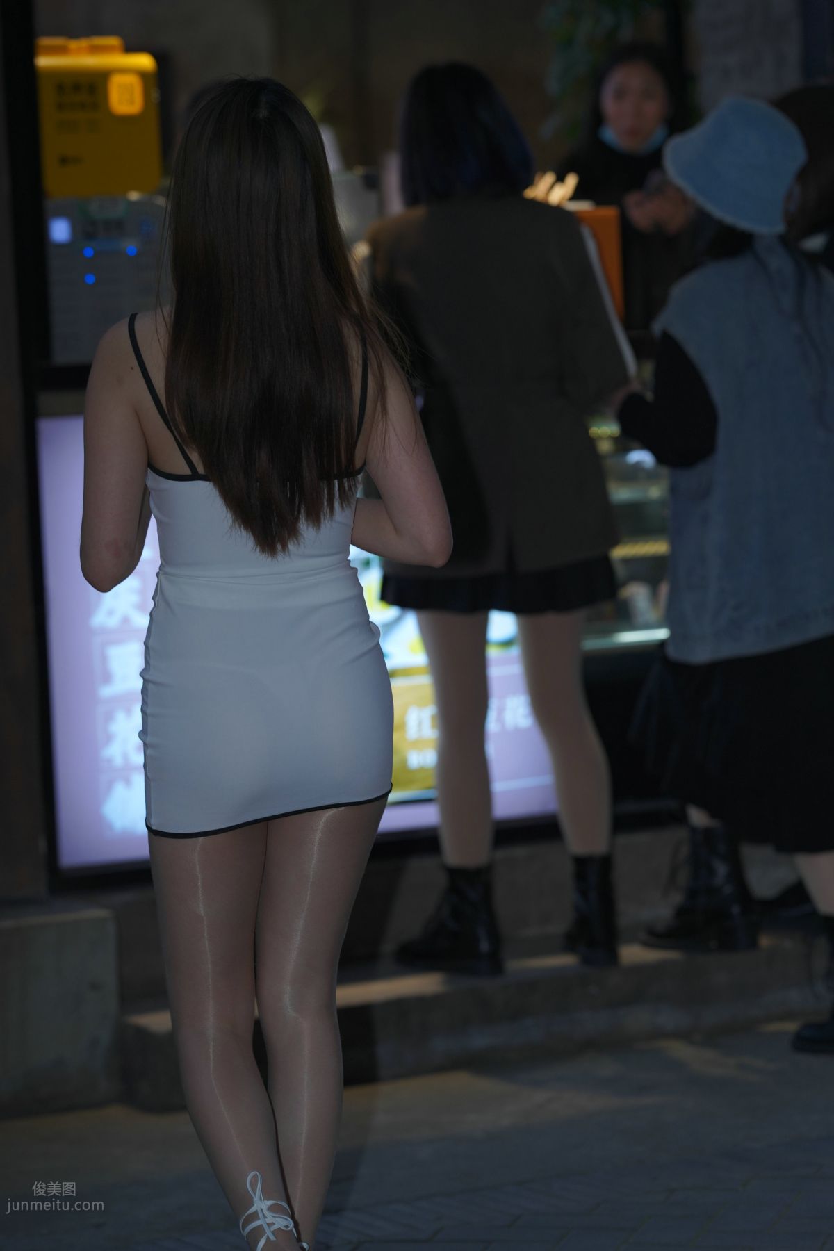 [Mojing Street] 116 Such a Feast for the Eyes White Dress Beauty photo 355
