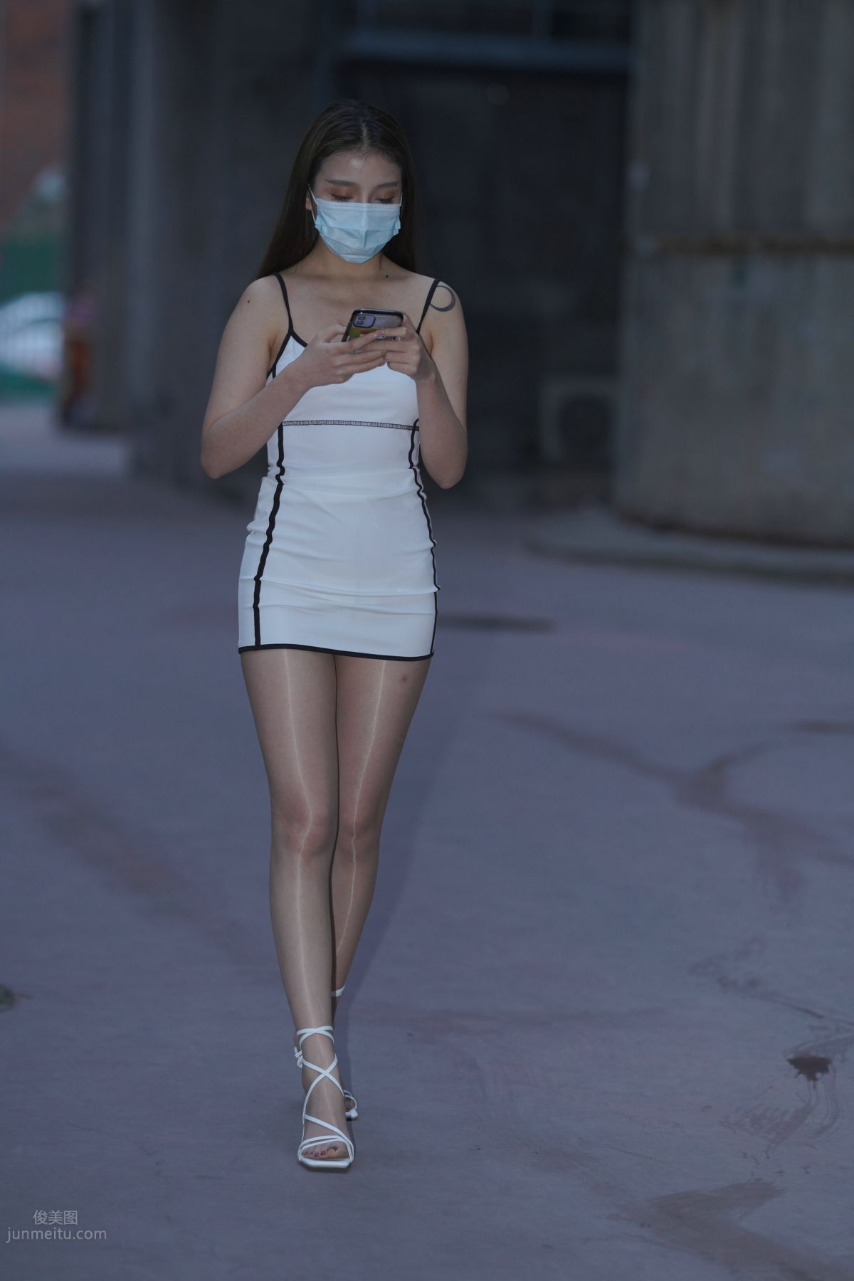 [Mojing Street] 116 Such a Feast for the Eyes White Dress Beauty photo 214