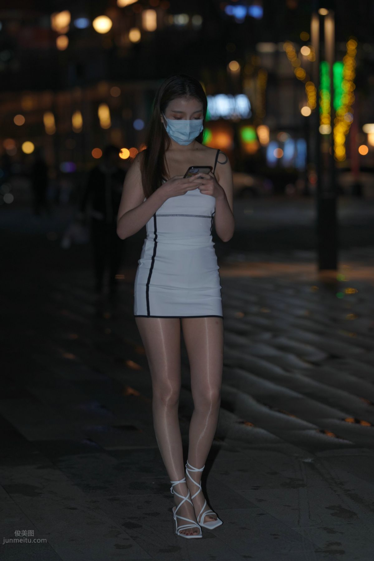 [Mojing Street] 116 Such a Feast for the Eyes White Dress Beauty photo 407