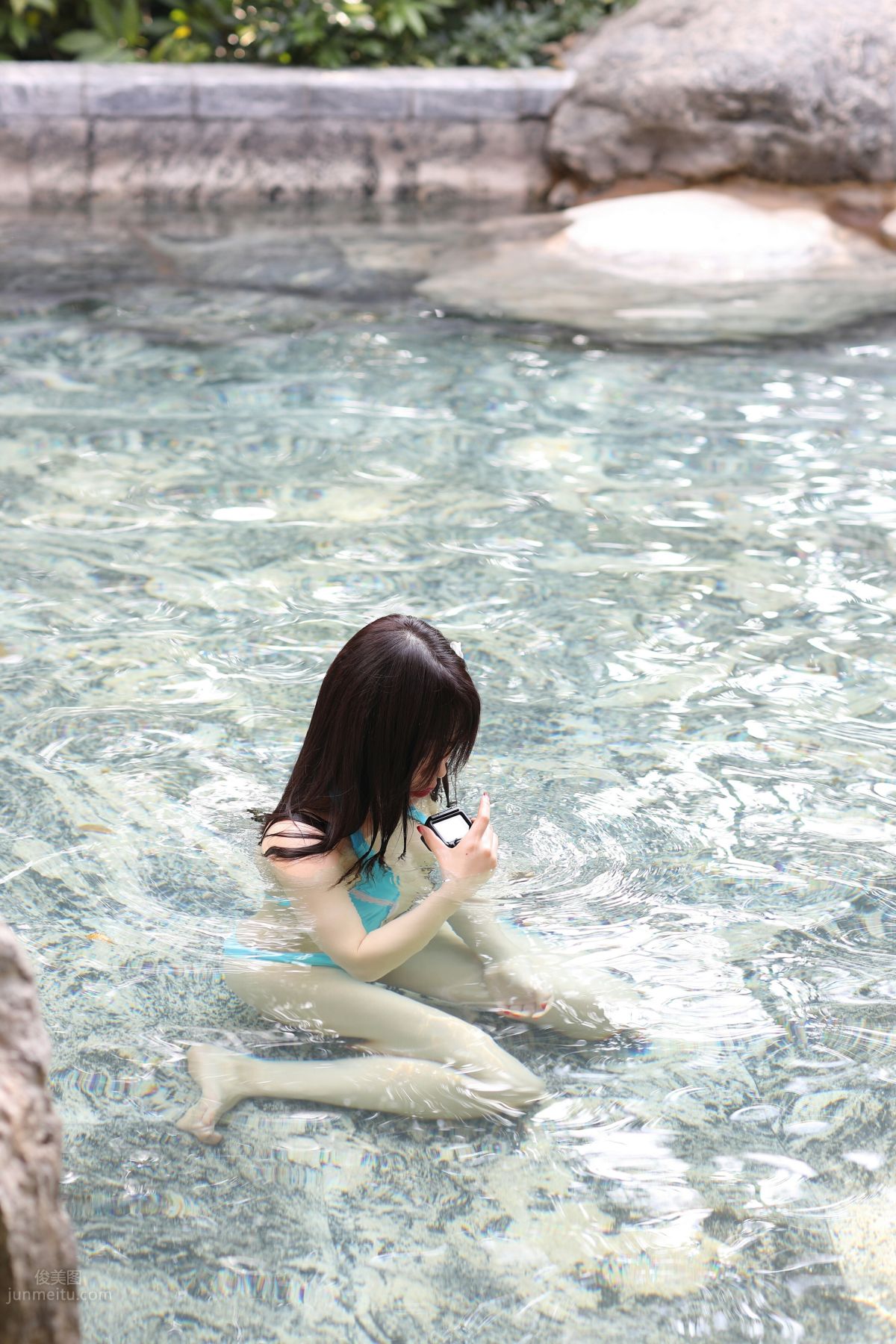 [Mojing Street] 122 Zhizhi's Blue Swimsuit photo 55